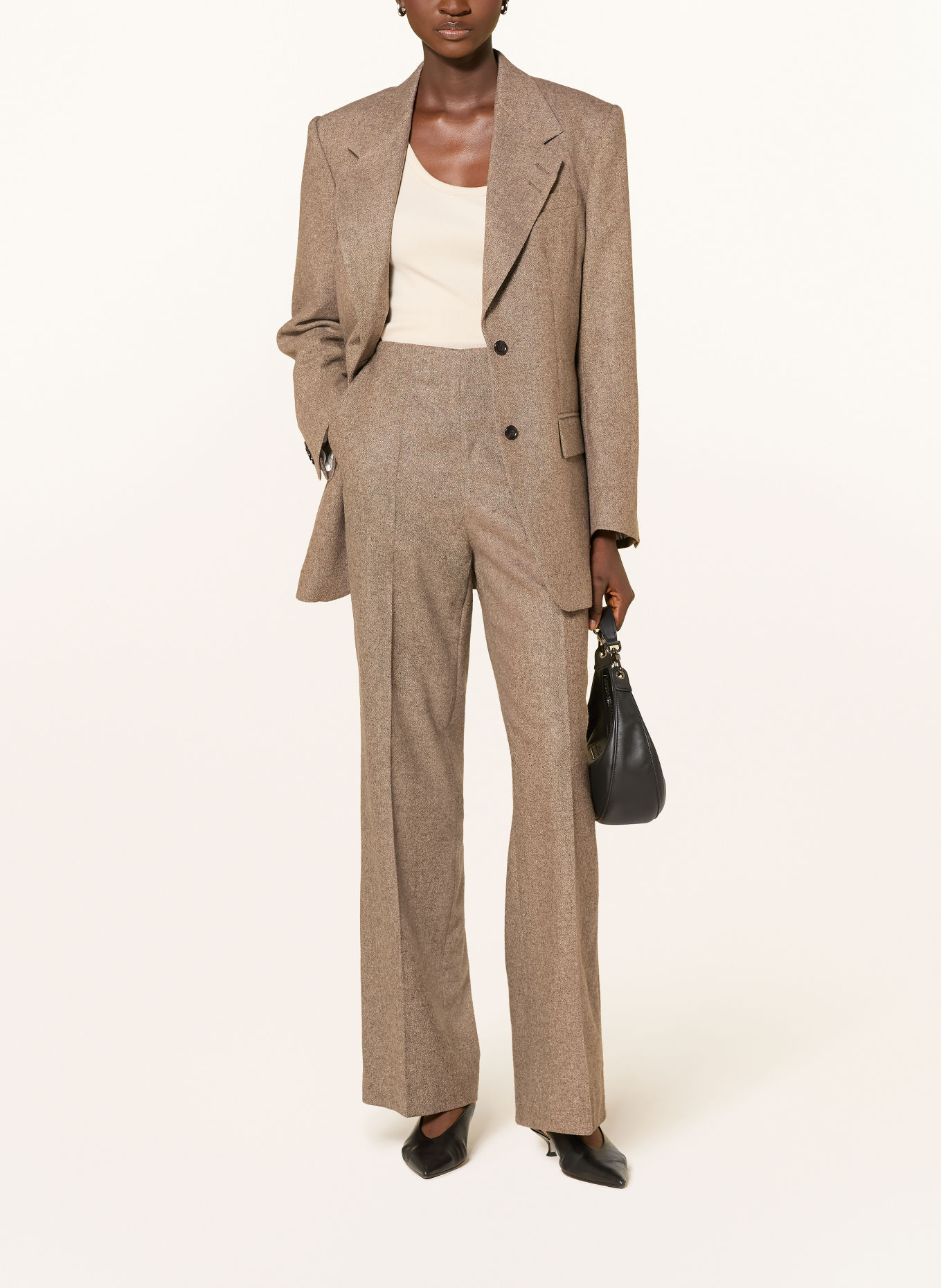 TIGER OF SWEDEN EEDIT Wide-leg trousers: LIGHT BROWN