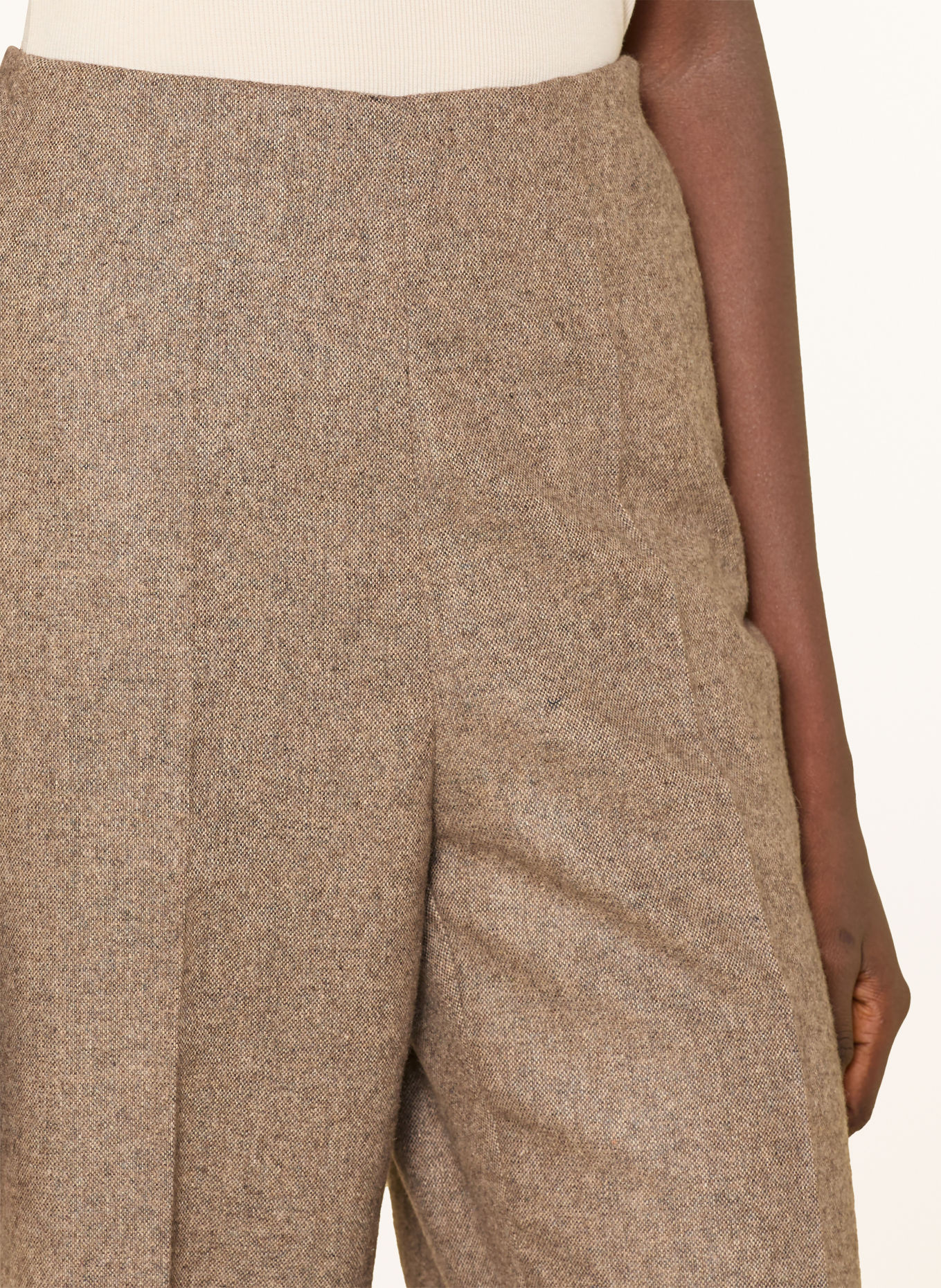 TIGER OF SWEDEN EEDIT Wide-leg trousers: LIGHT BROWN