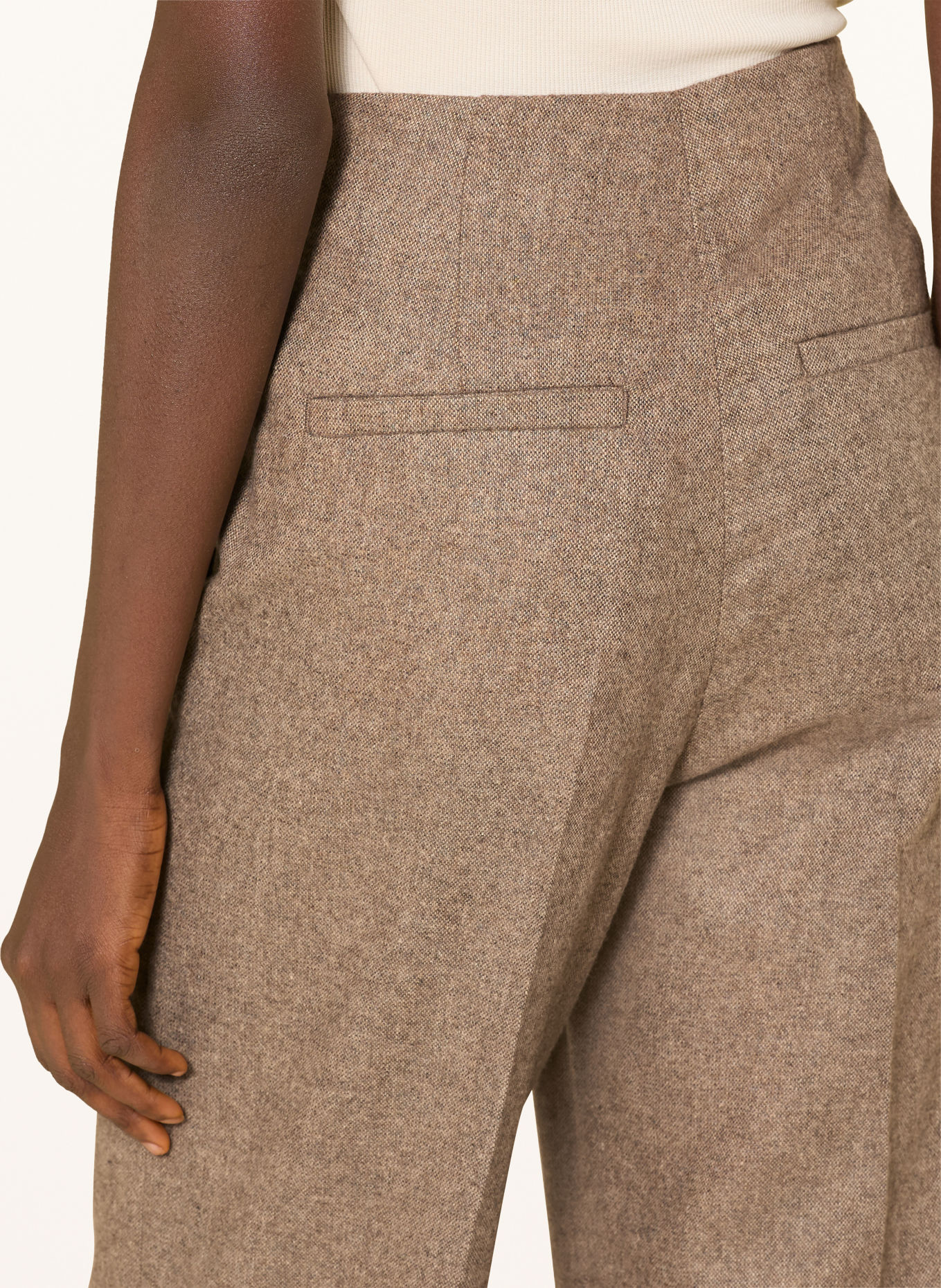 TIGER OF SWEDEN EEDIT Wide-leg trousers: LIGHT BROWN