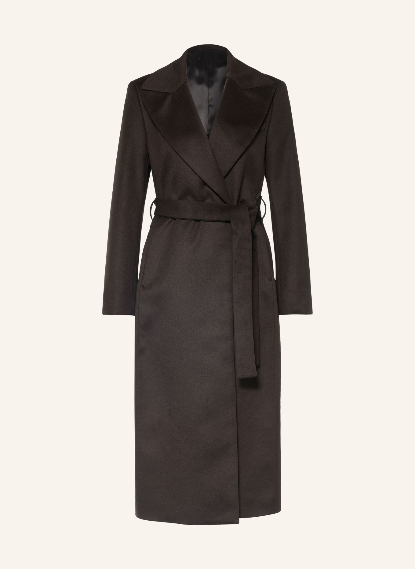 TIGER OF SWEDEN Manteau en laine RIMINA: MARRON FONCÉ