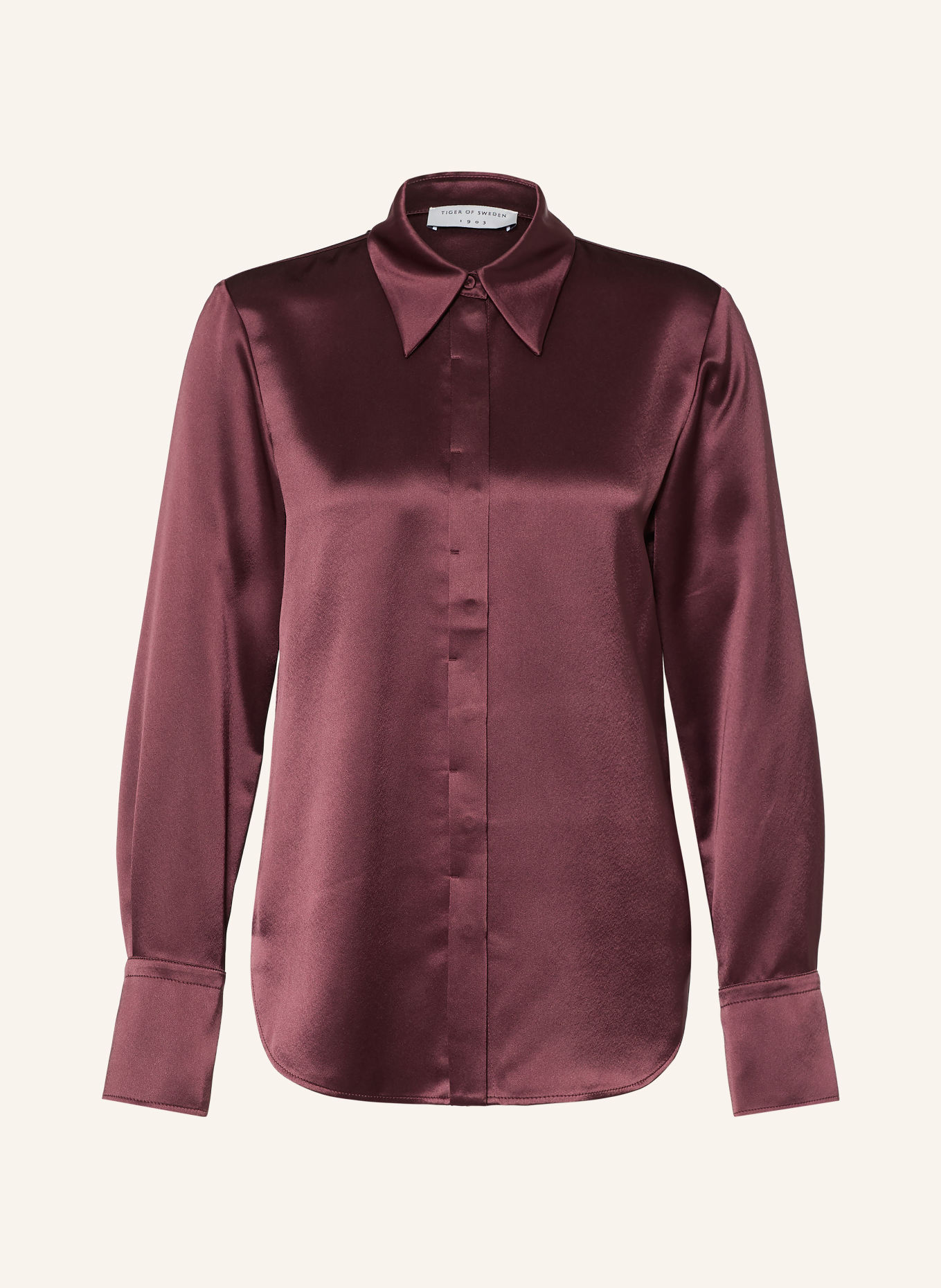 TIGER OF SWEDEN DAPHNE Satin Shirt blouse: DARK RED