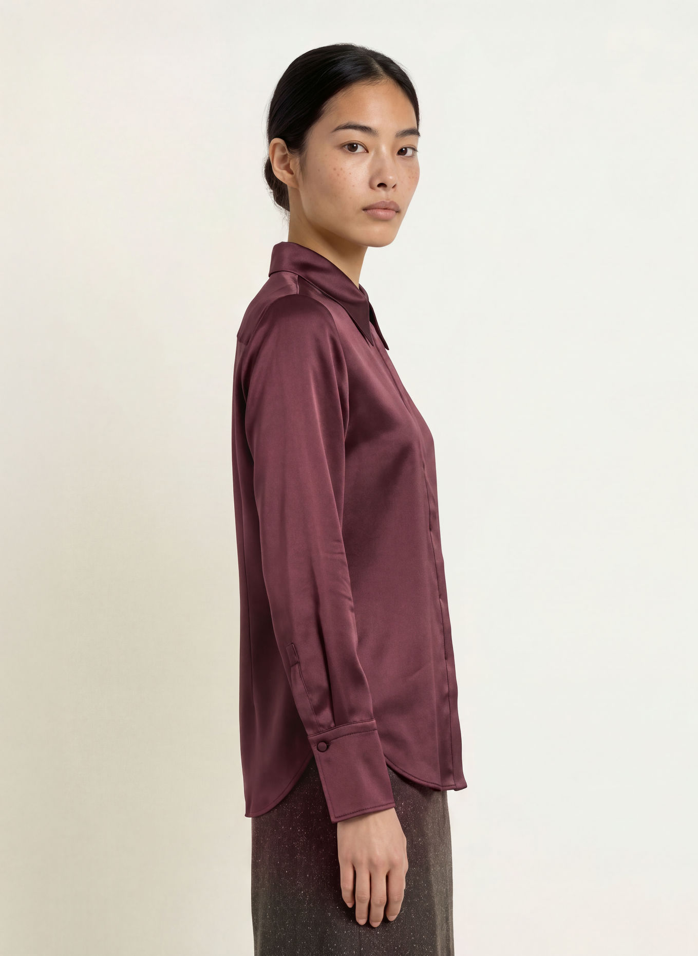 TIGER OF SWEDEN DAPHNE Satin Shirt blouse: DARK RED
