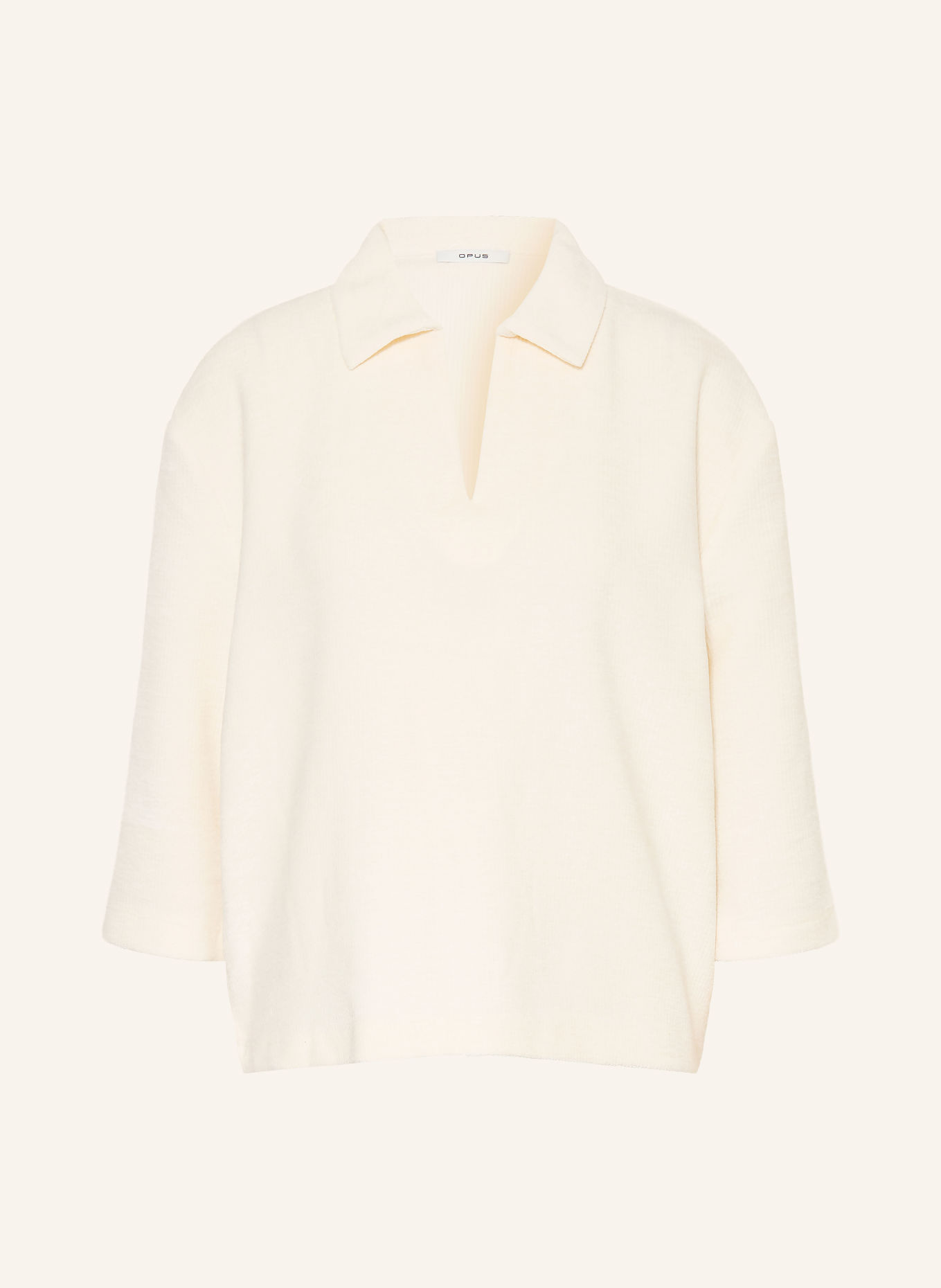 OPUS Blusenshirt GICKY mit 3/4-Arm: CREME