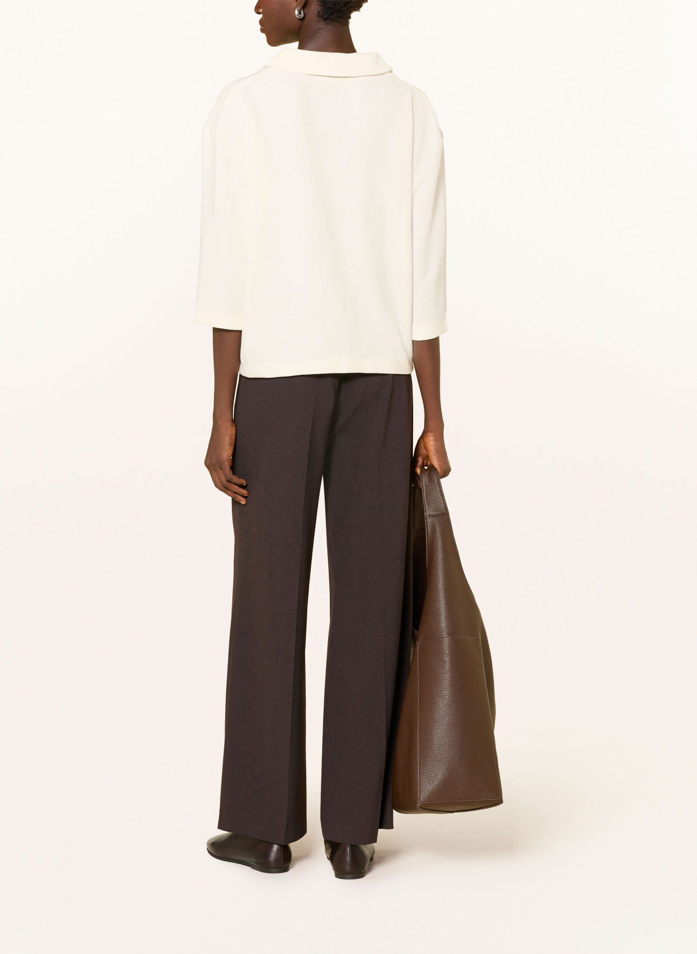 OPUS Blusenshirt GICKY mit 3/4-Arm: CREME