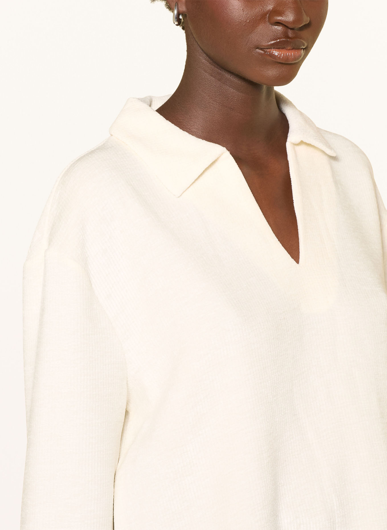 OPUS Blusenshirt GICKY mit 3/4-Arm: CREME