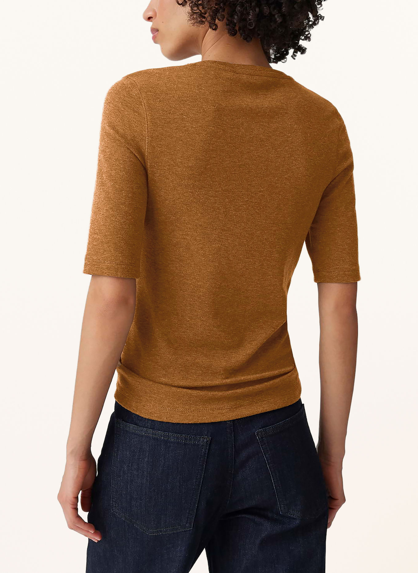 OPUS T-shirt SORELA: COGNAC