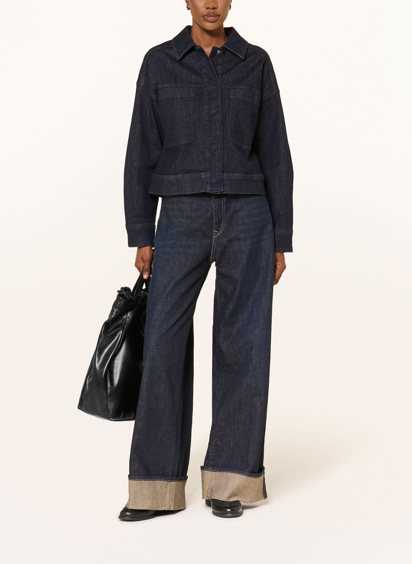 OPUS Spijkerjasje HOLLINS: 7439 rinsed blue