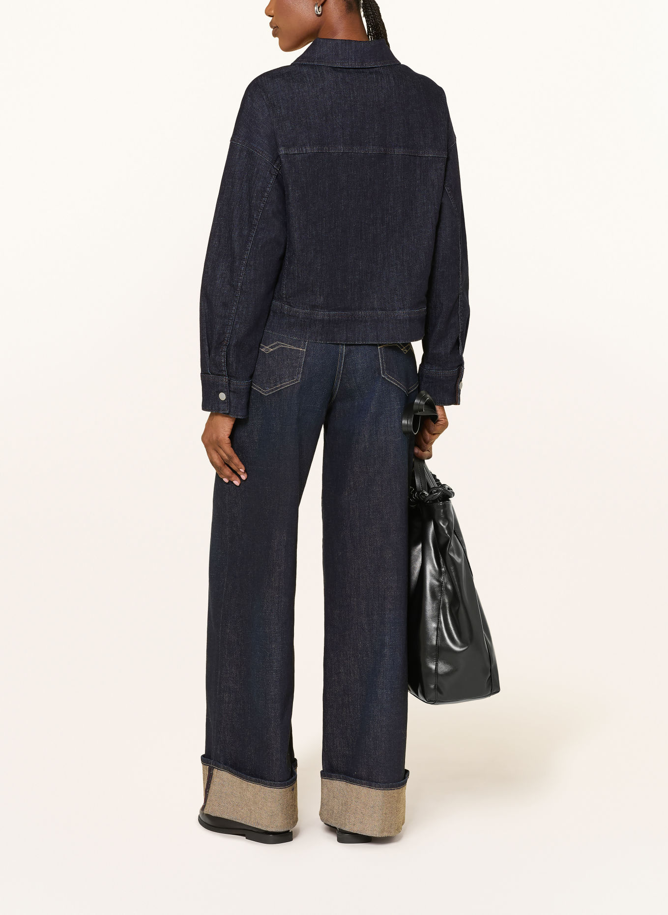 OPUS Spijkerjasje HOLLINS: 7439 rinsed blue
