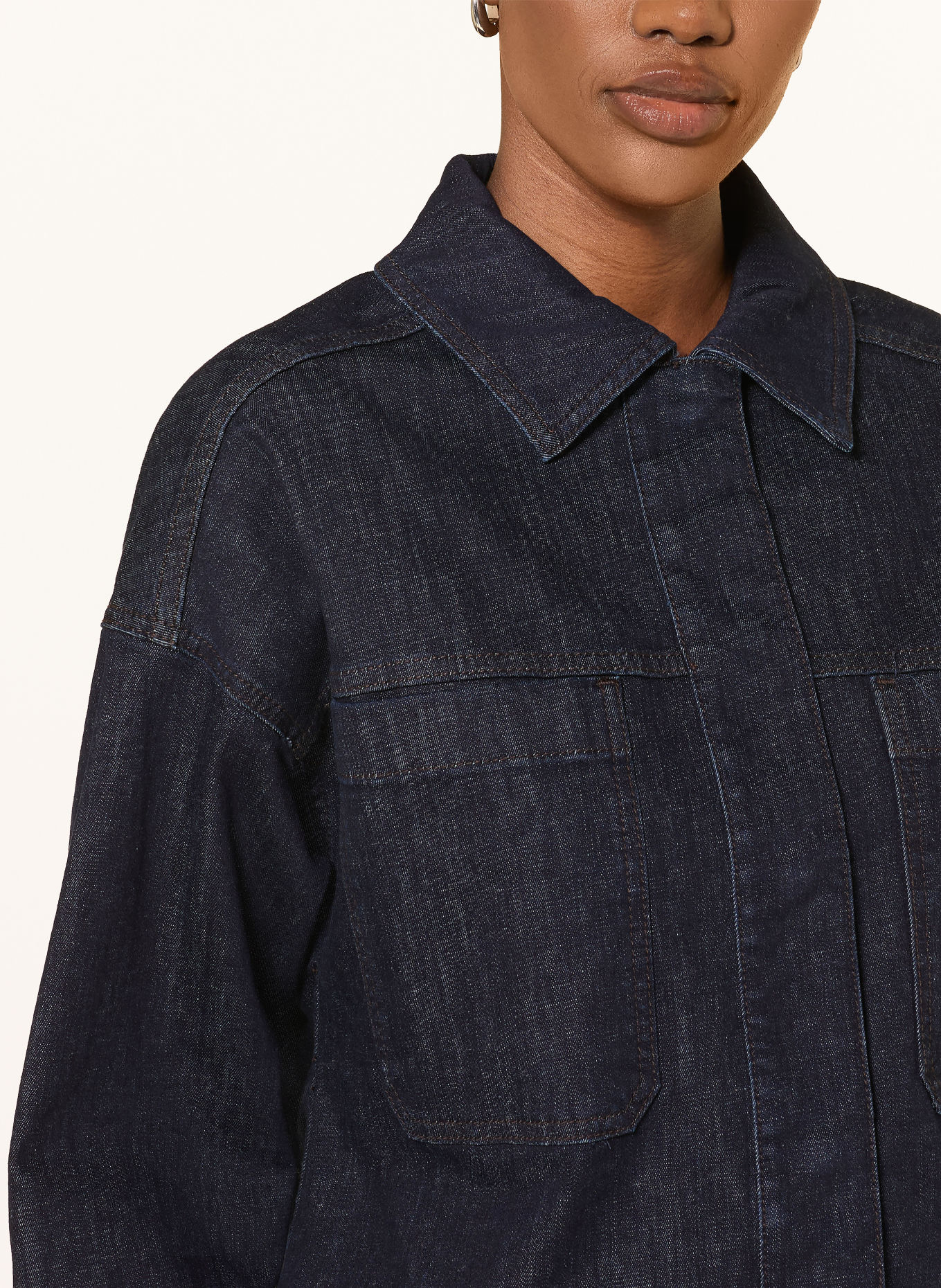 OPUS Spijkerjasje HOLLINS: 7439 rinsed blue
