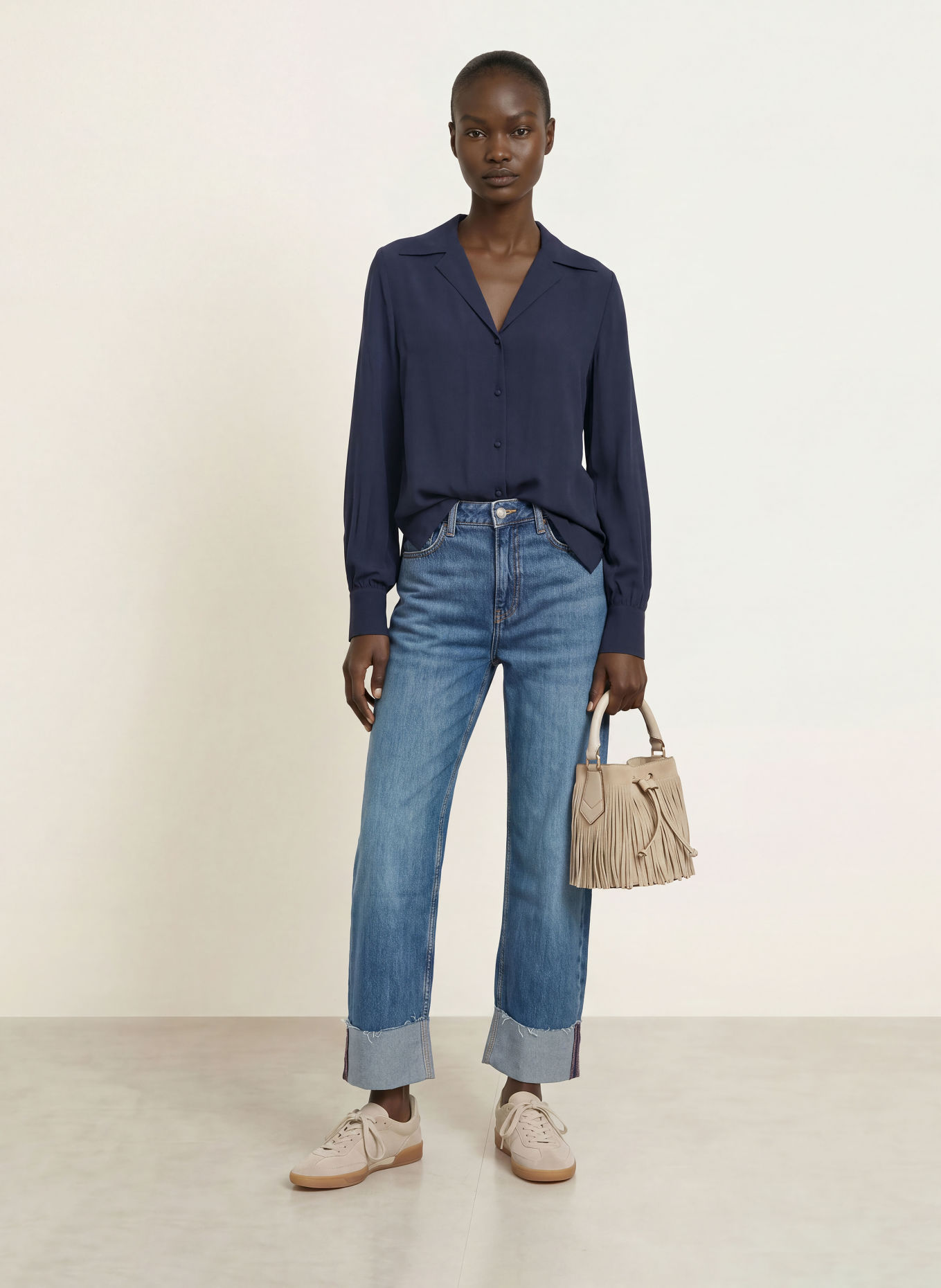 BOSS BRYSTEL Shirt blouse: DARK BLUE