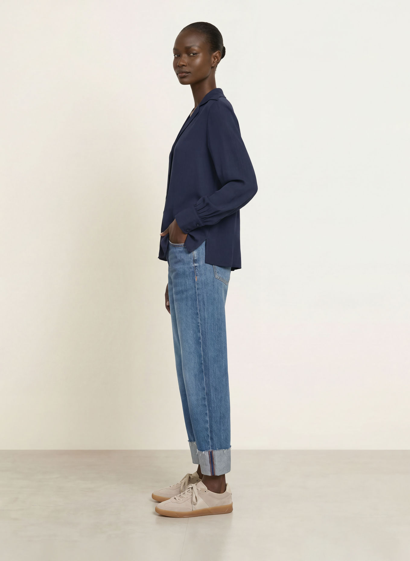 BOSS BRYSTEL Shirt blouse: DARK BLUE