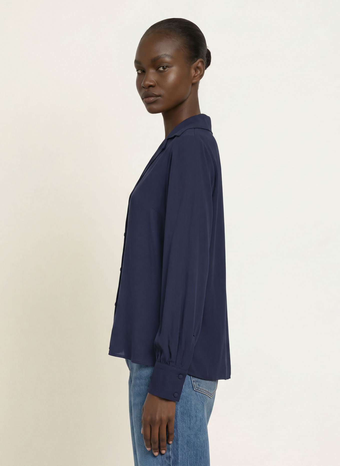 BOSS BRYSTEL Shirt blouse: DARK BLUE