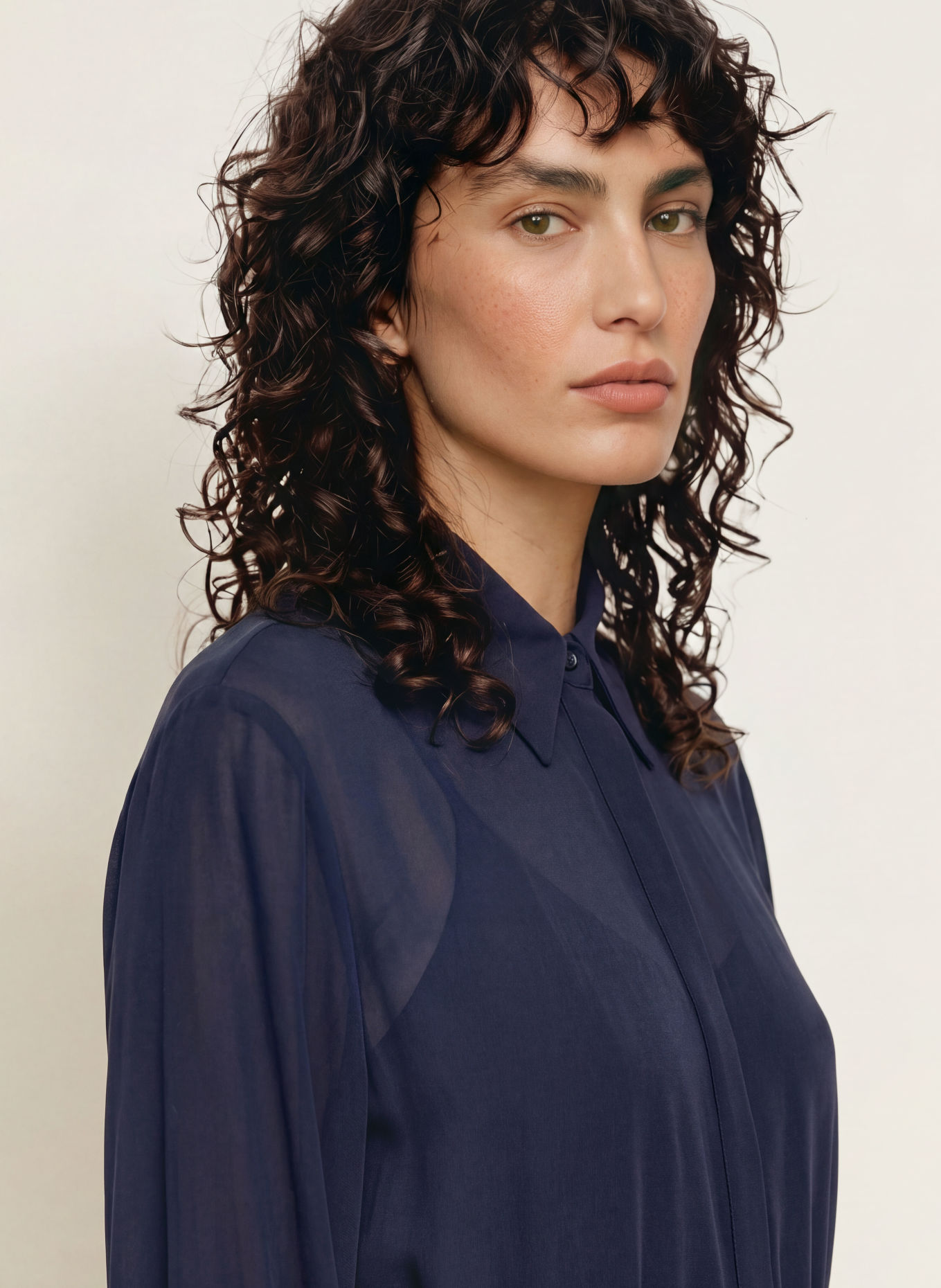 BOSS Hemdblusenkleid DRISTELLA: DUNKELBLAU