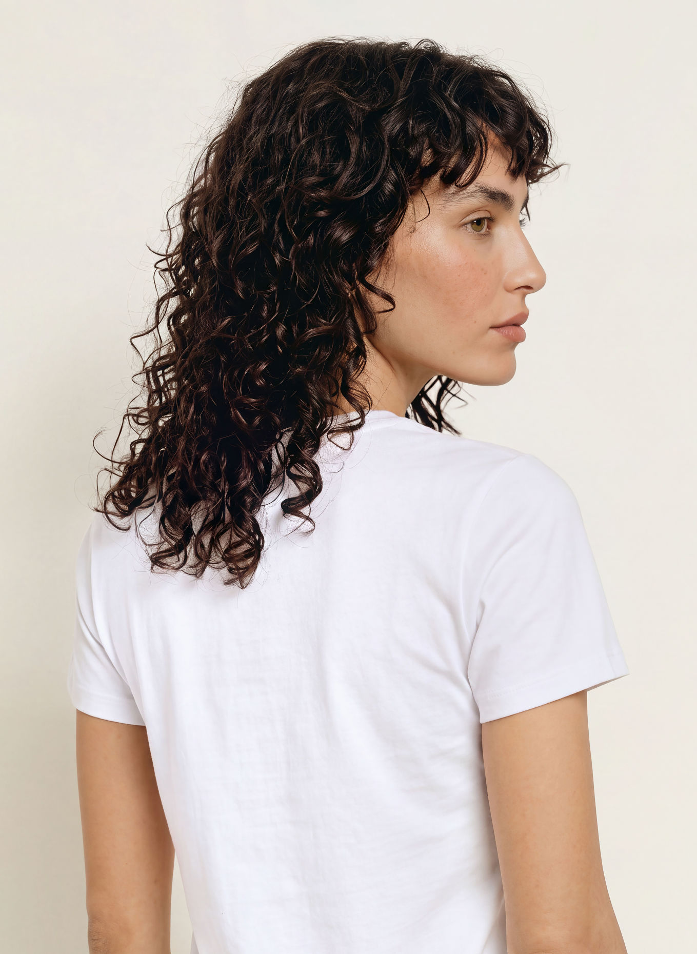 BOSS T-Shirt ELOVE mit Schmucksteinen: WEISS