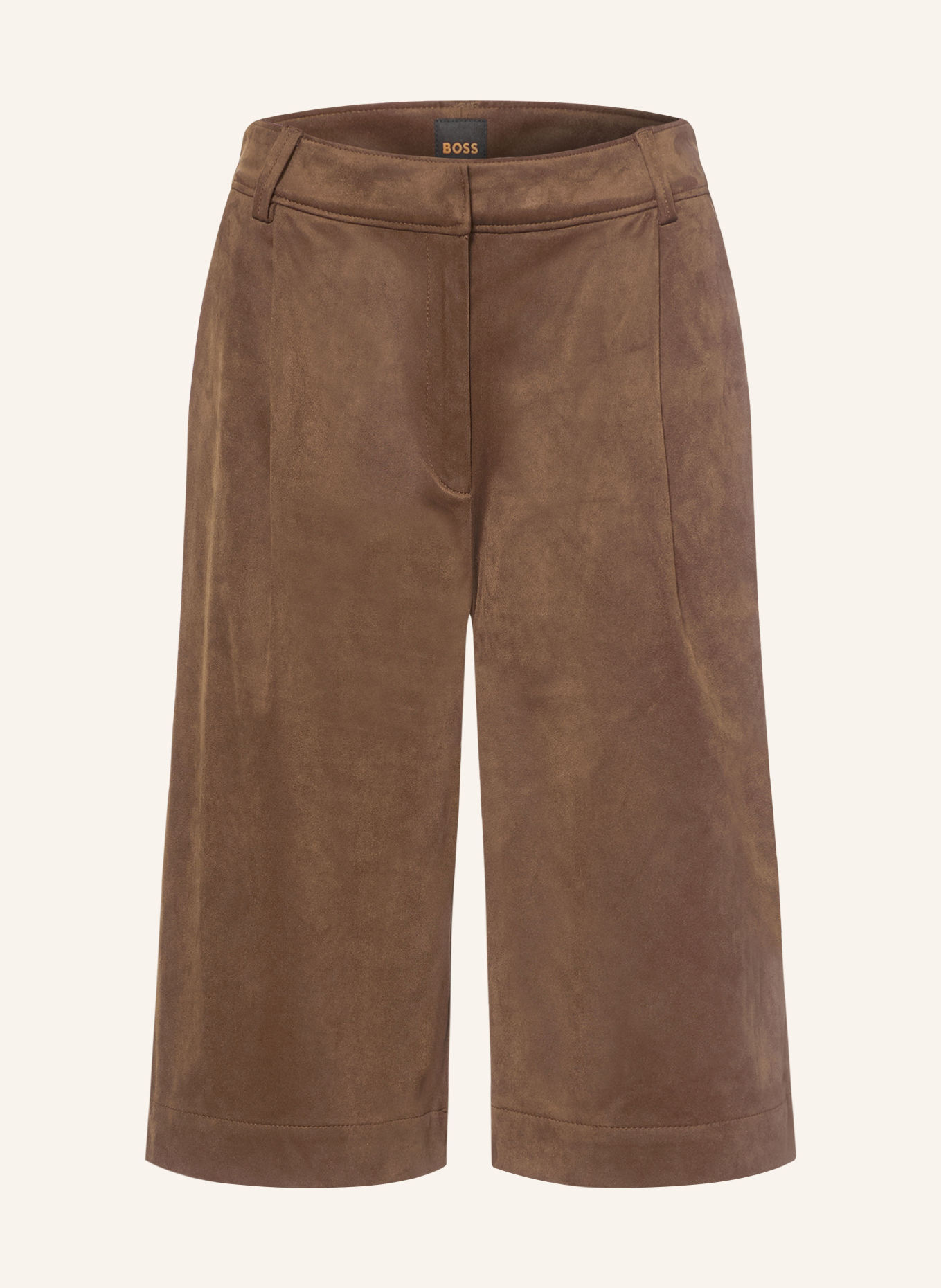 BOSS Bermuda TALARINA in leerlook: BRUIN