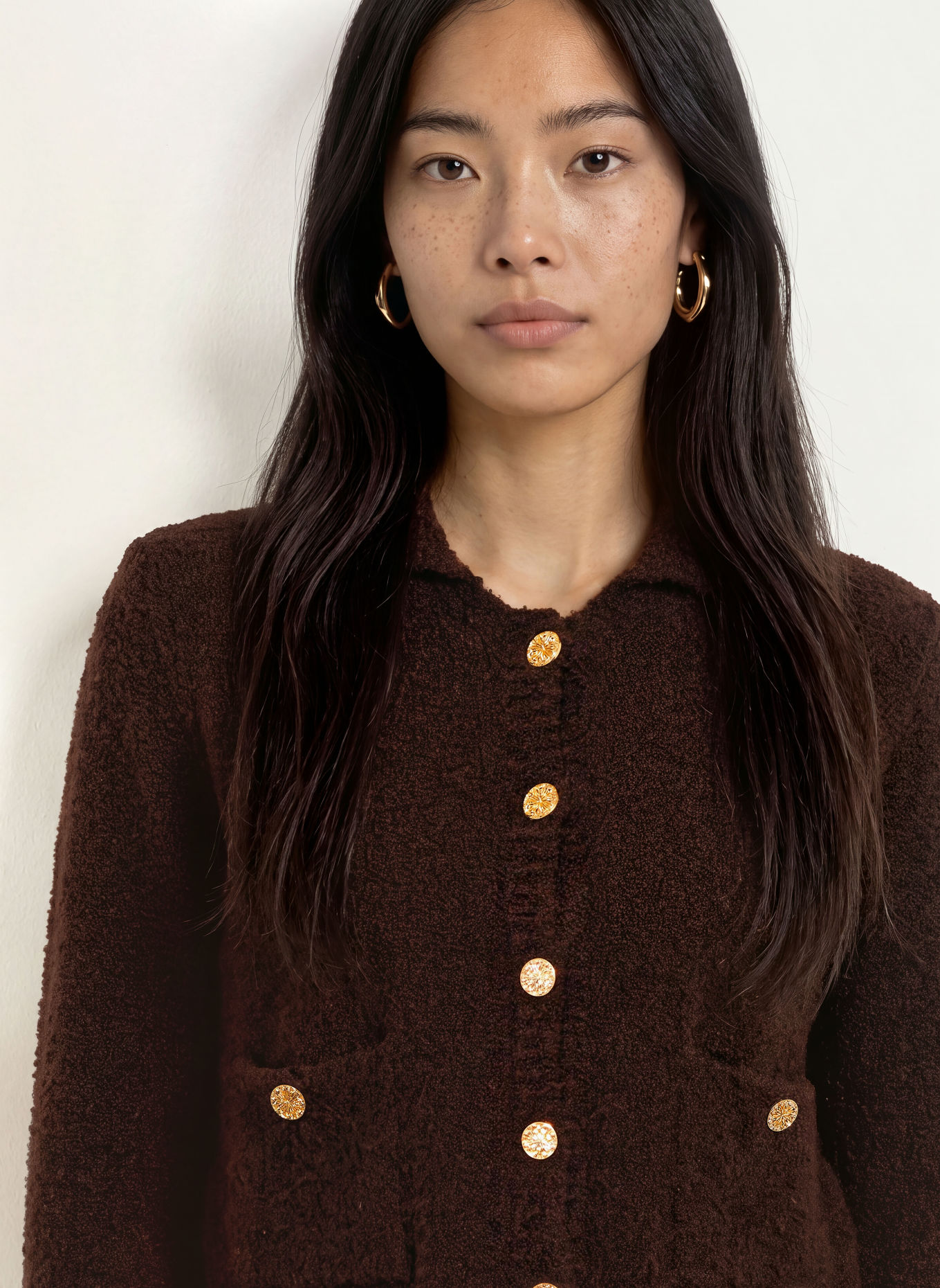Rich & Royal Strickjacke: DUNKELBRAUN