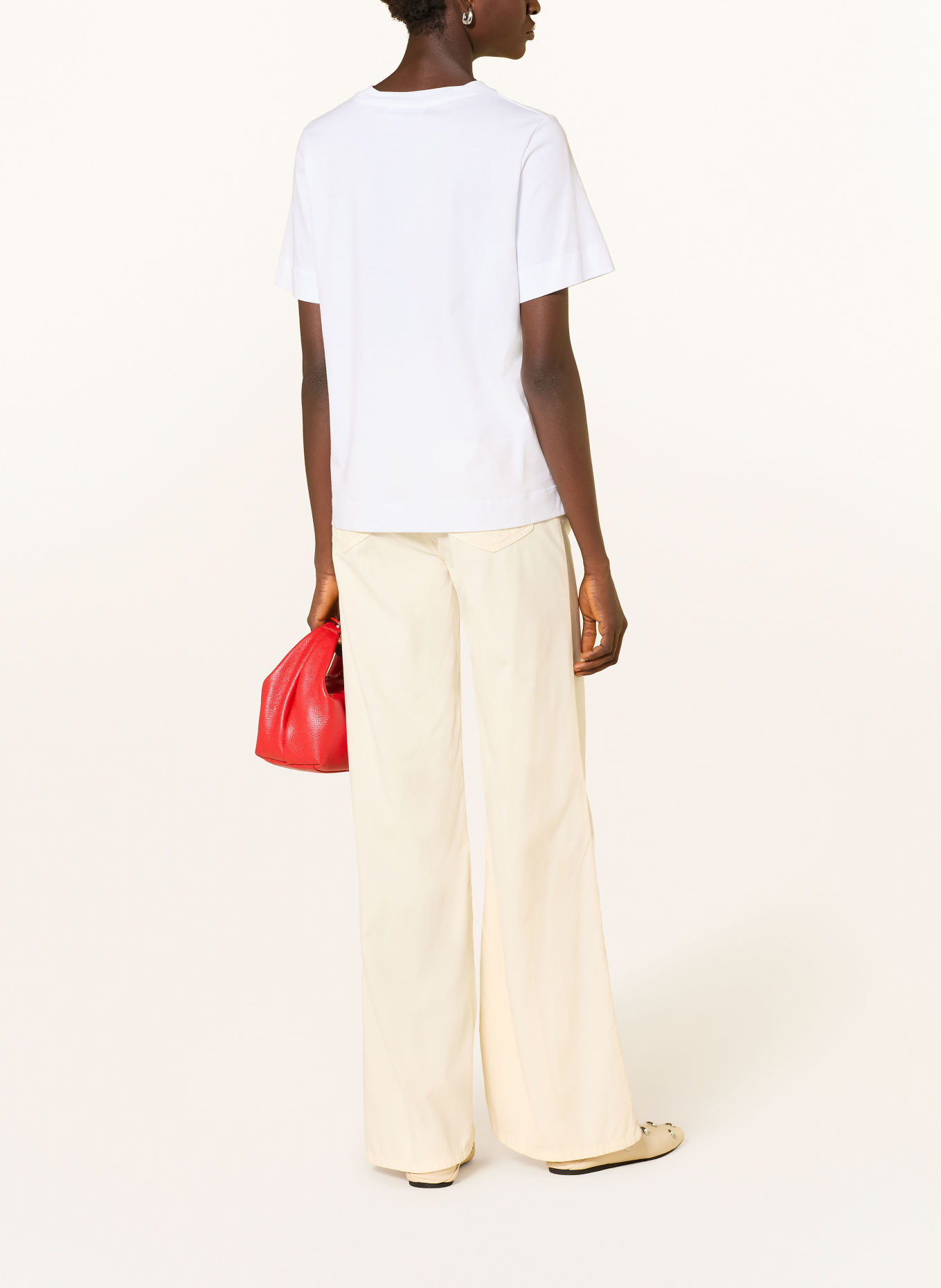 Rich & Royal T-shirt with Rhinestones: WHITE