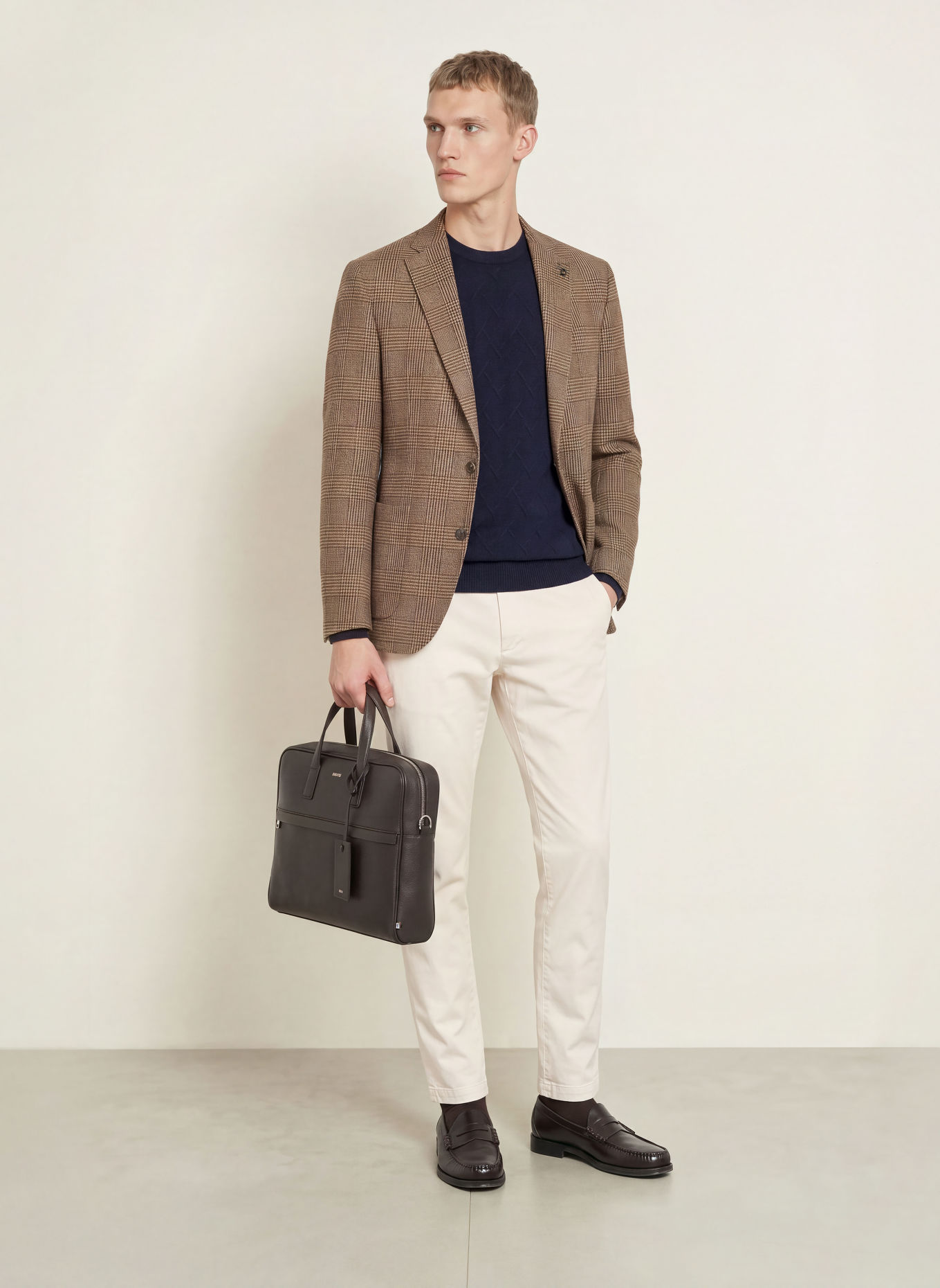 DIGEL Sakko EDWARD Modern Fit: BRAUN / BEIGE