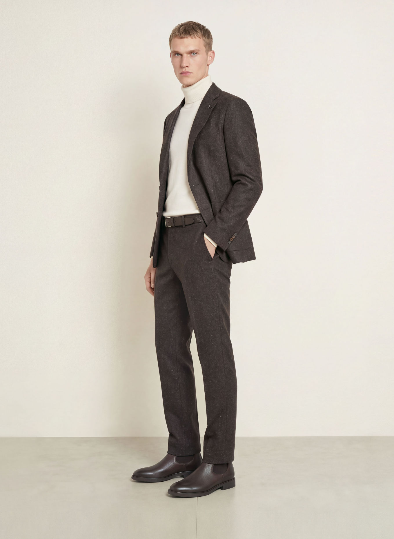 DIGEL Kostymbyxor SERGIO Modern Fit: 30 BRAUN