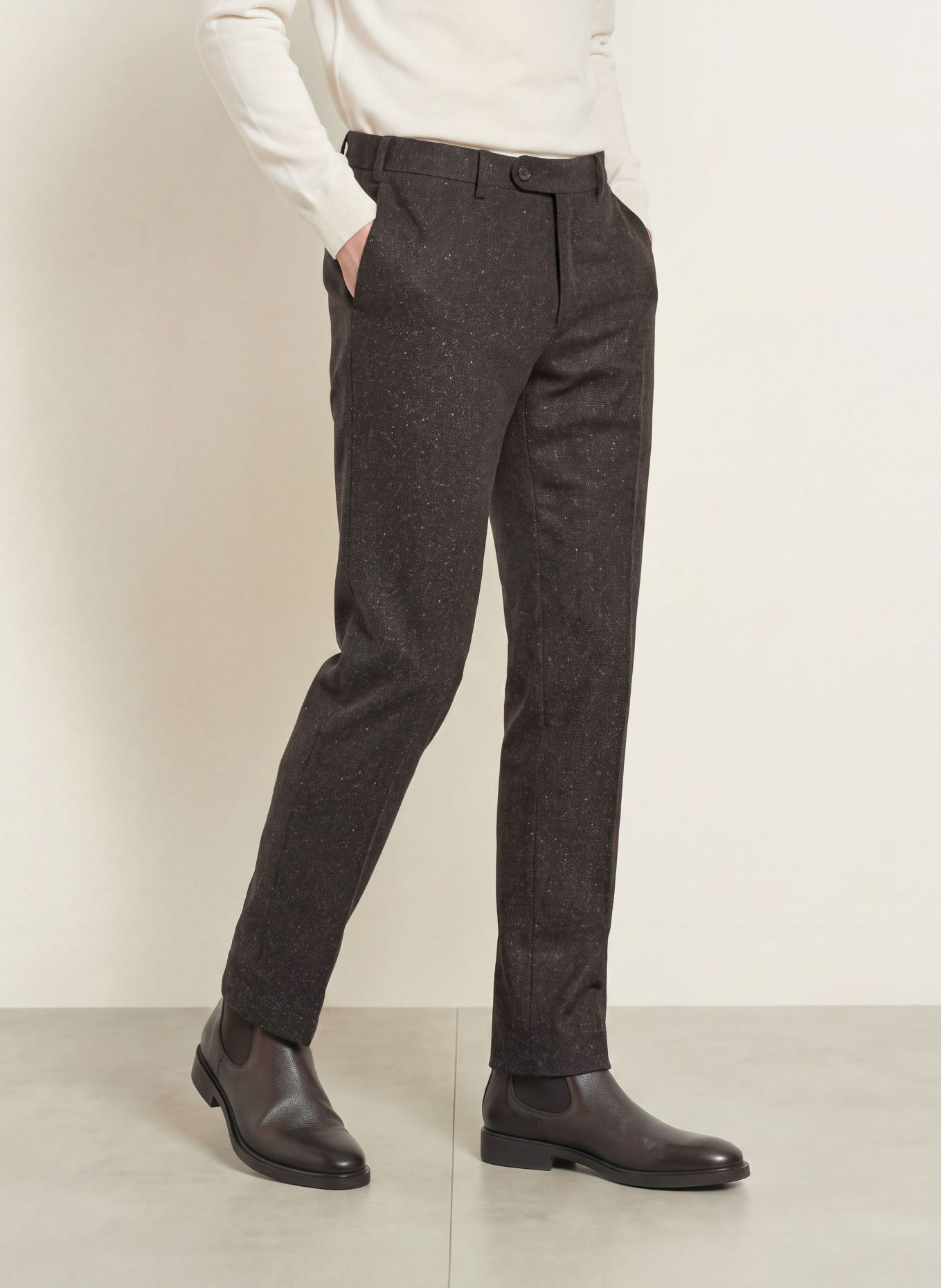DIGEL Kostymbyxor SERGIO Modern Fit: 30 BRAUN