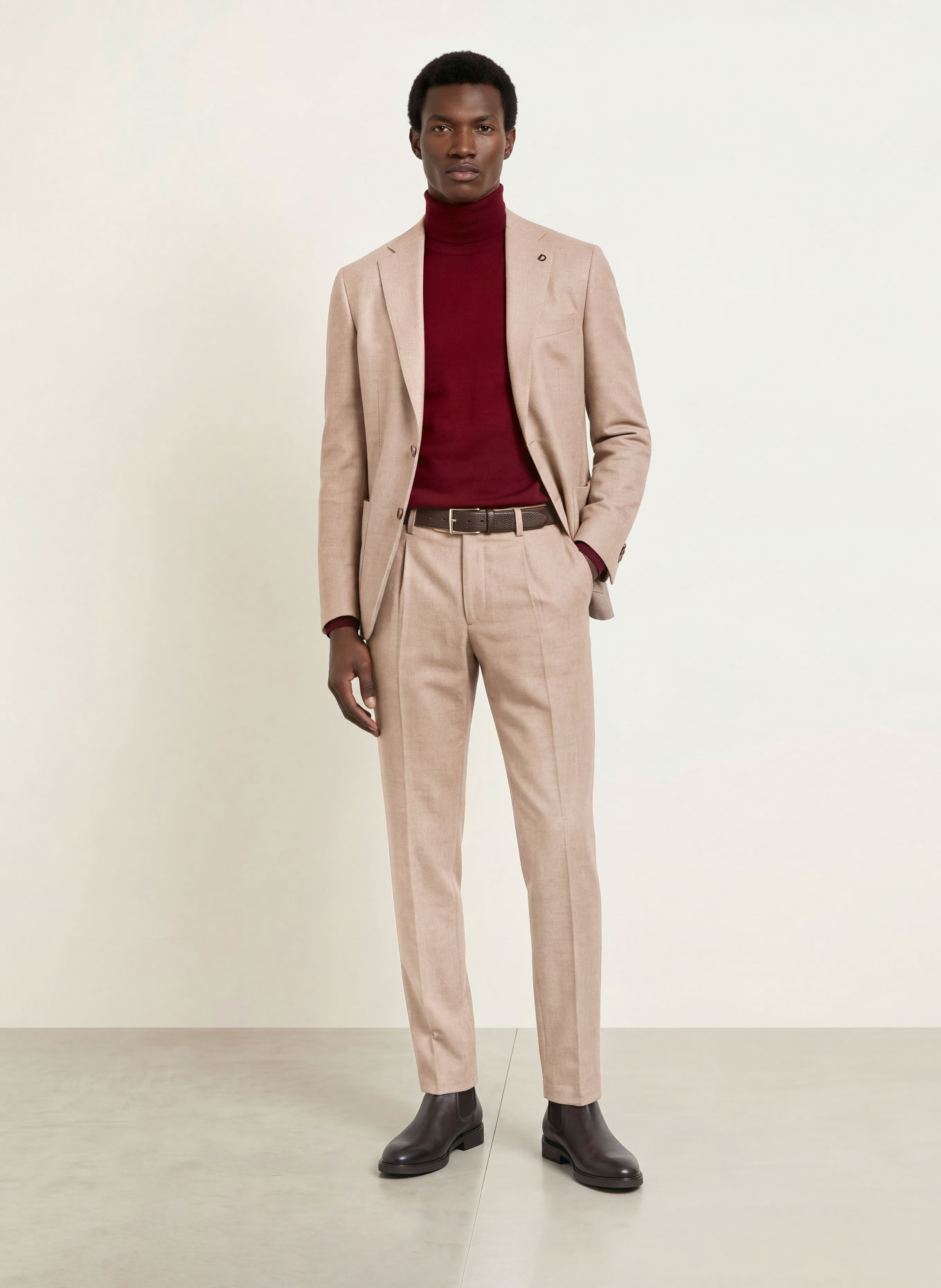 DIGEL Pantalon SERGIO Modern Fit: 74 BEIGE