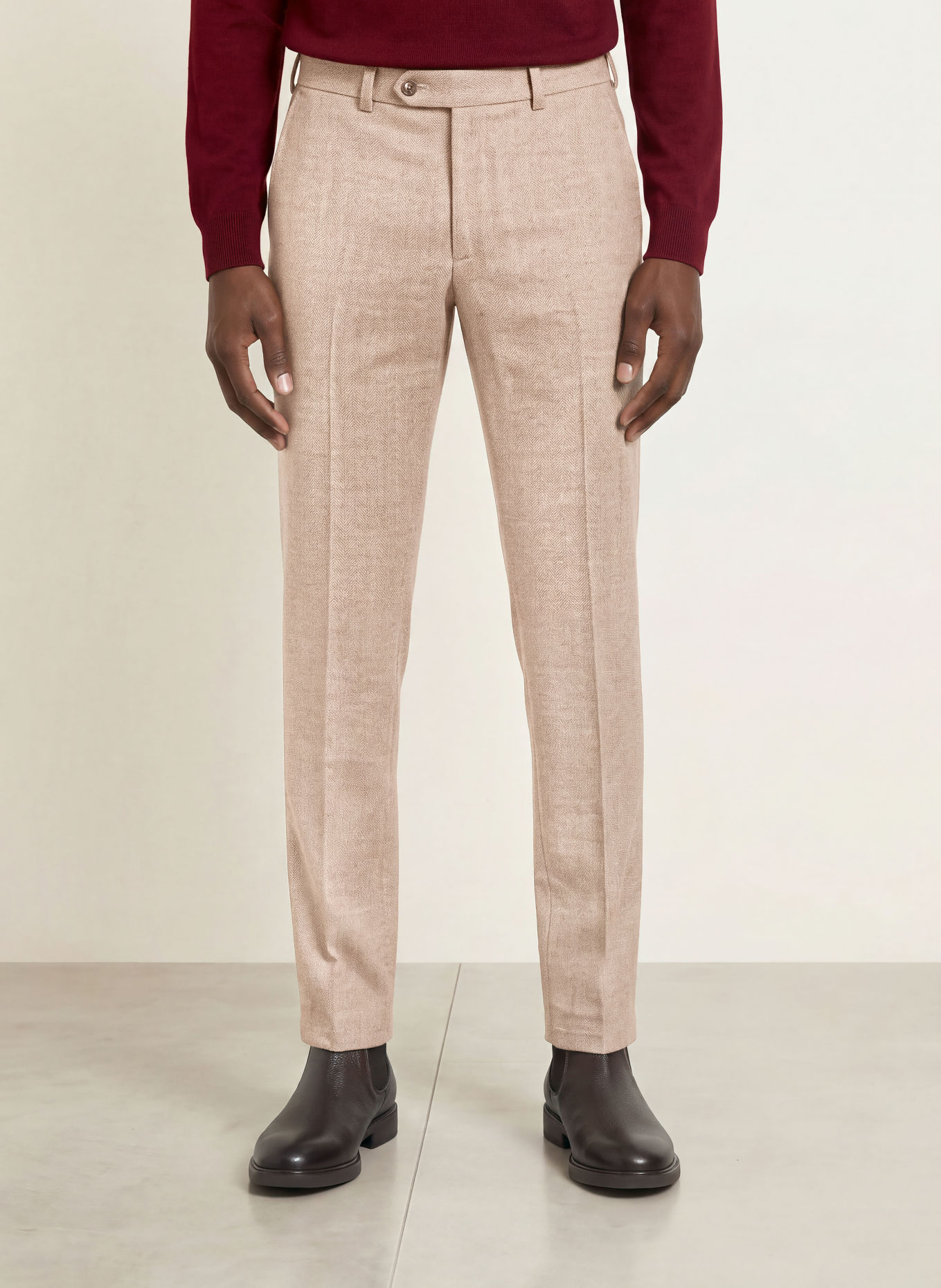 DIGEL Pantalon SERGIO Modern Fit: 74 BEIGE
