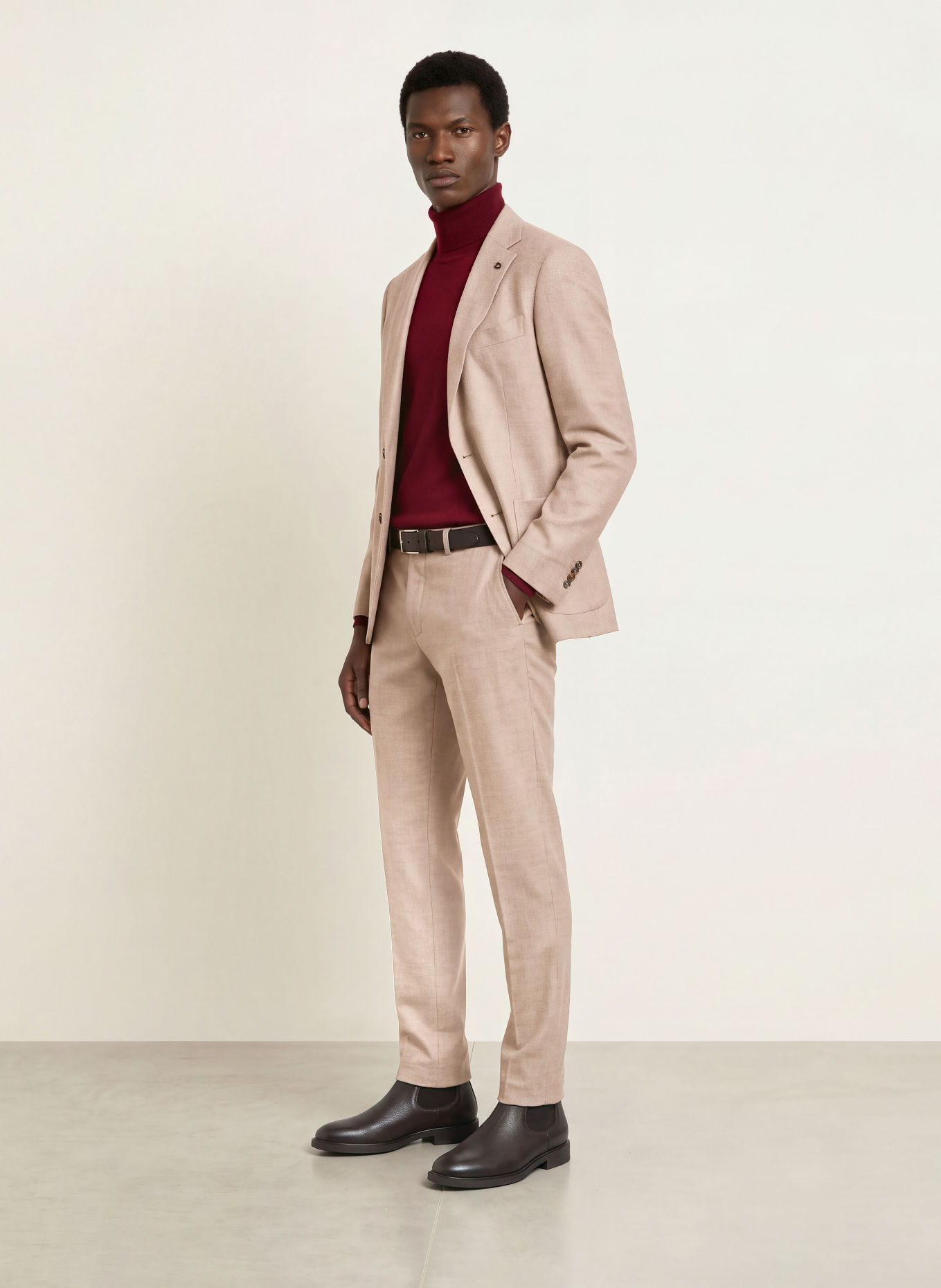 DIGEL Pantalon SERGIO Modern Fit: 74 BEIGE
