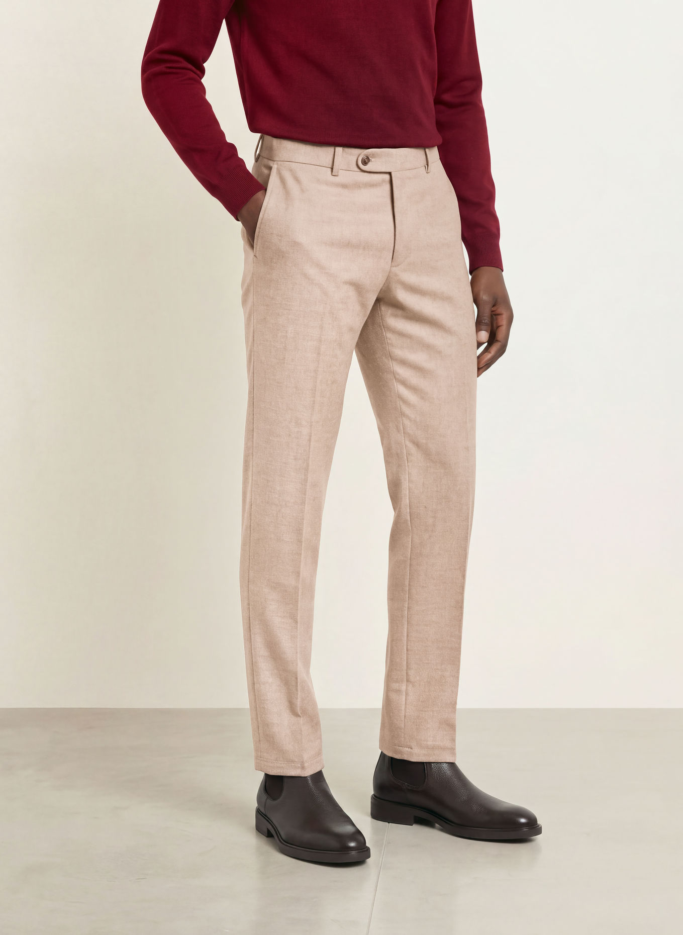 DIGEL Pantalon SERGIO Modern Fit: 74 BEIGE