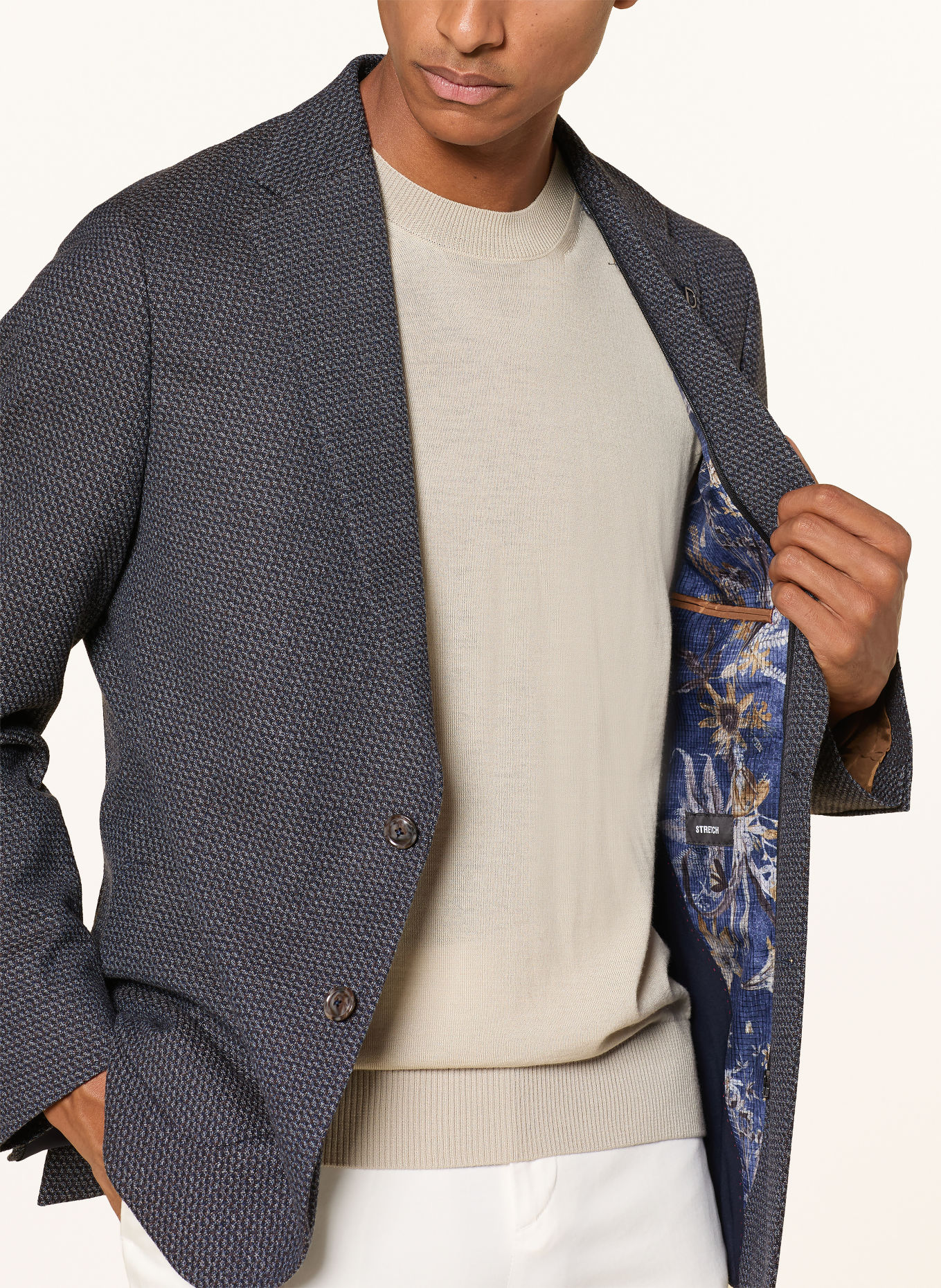 DIGEL Colbert EARL Modern Fit met kraag: BLAUW