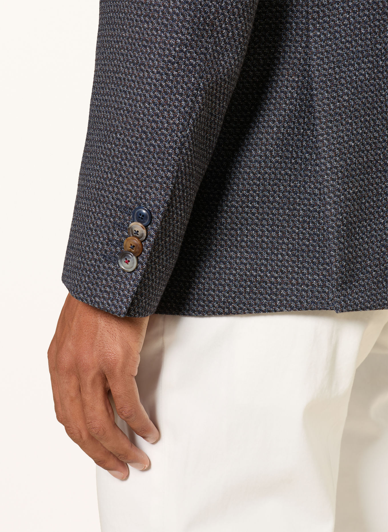 DIGEL Colbert EARL Modern Fit met kraag: BLAUW