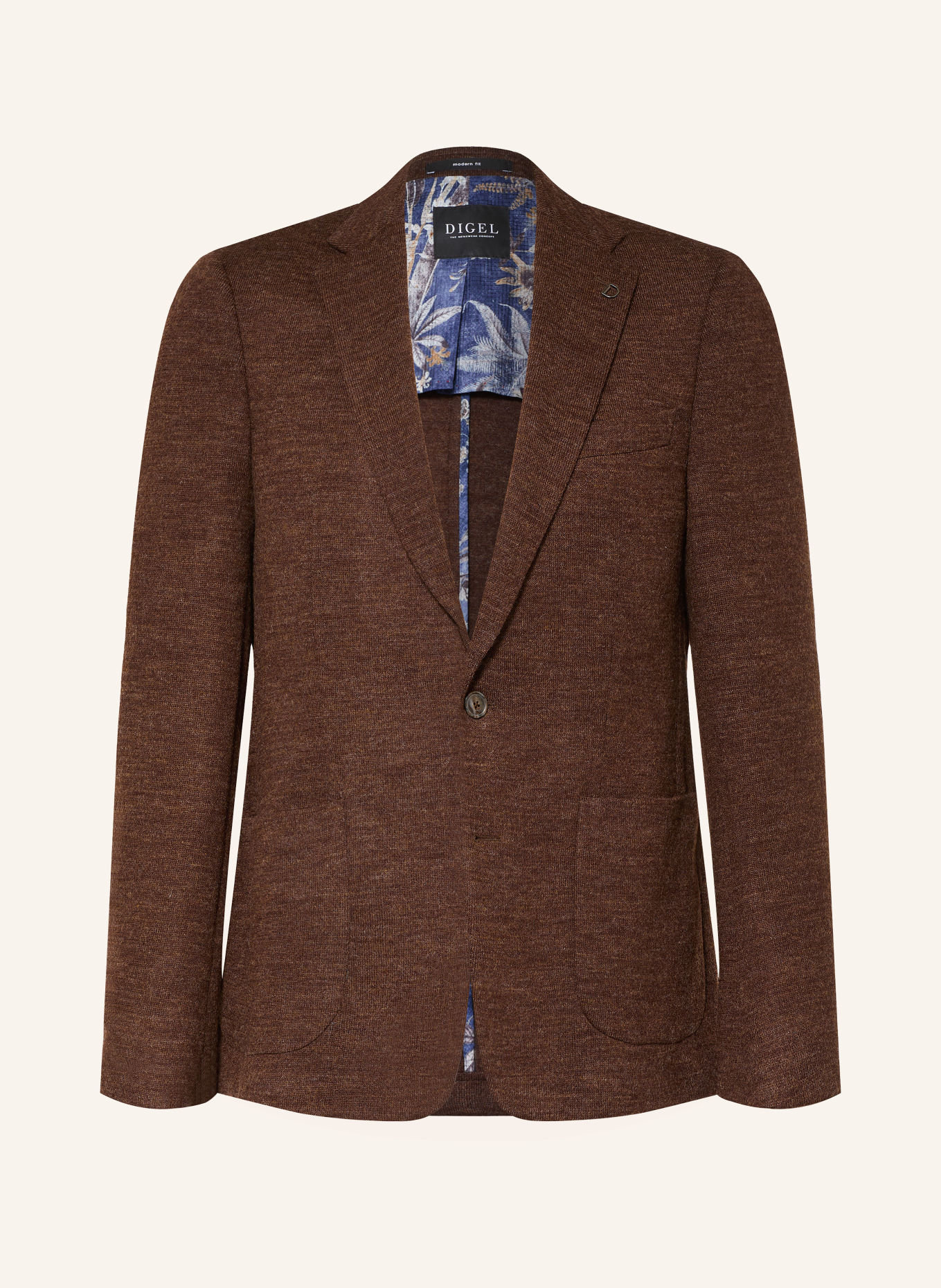 DIGEL Stricksakko EDWARD Modern Fit: DUNKELBRAUN