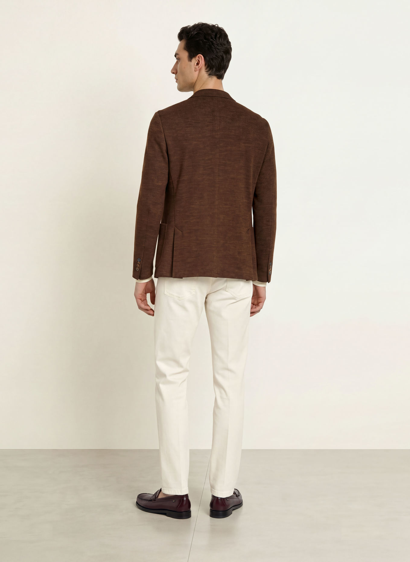 DIGEL Stricksakko EDWARD Modern Fit: DUNKELBRAUN