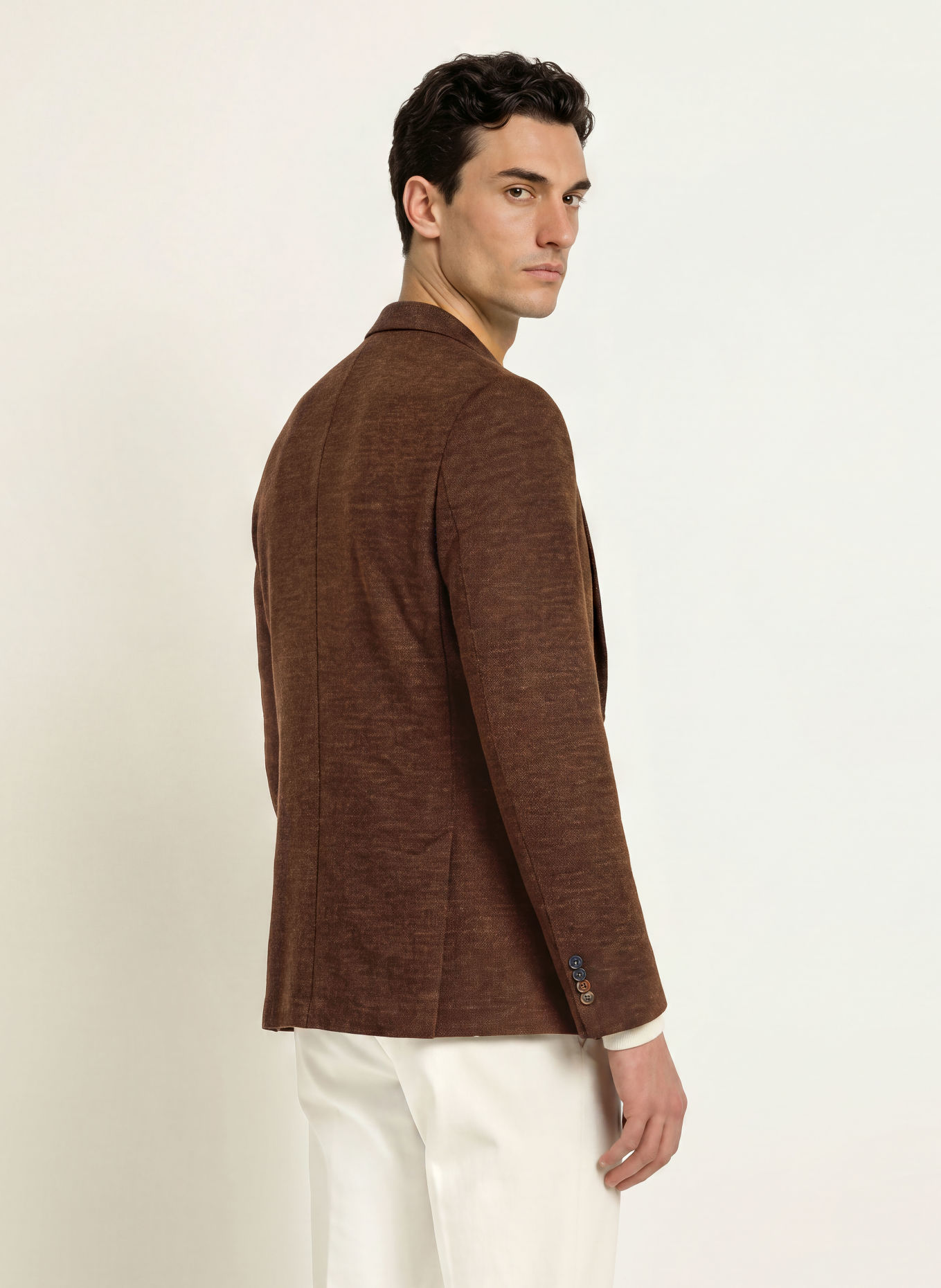 DIGEL Stricksakko EDWARD Modern Fit: DUNKELBRAUN
