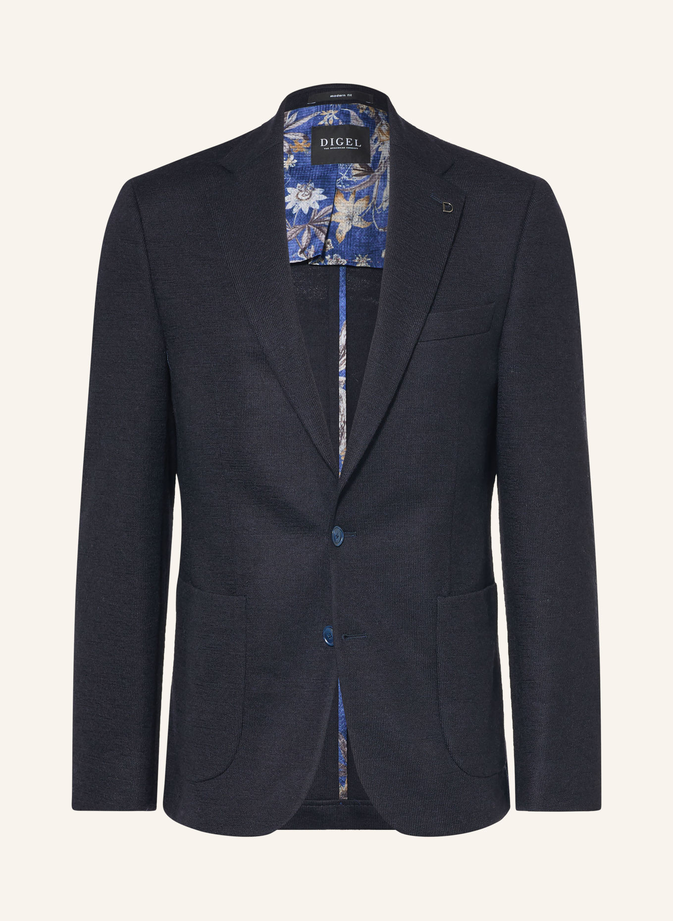 DIGEL Stricksakko EDWARD Modern Fit: DUNKELBLAU