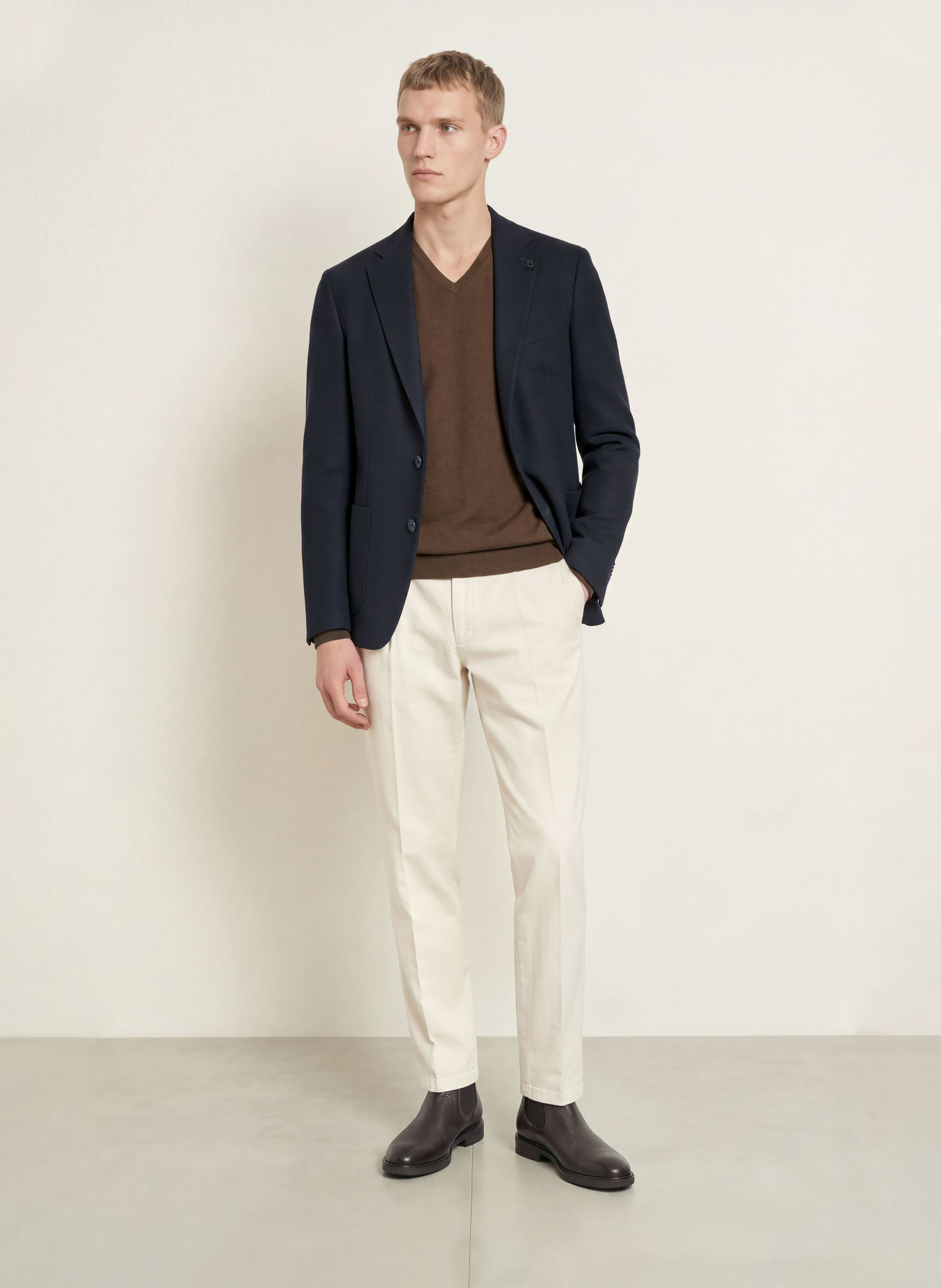 DIGEL Stricksakko EDWARD Modern Fit: DUNKELBLAU