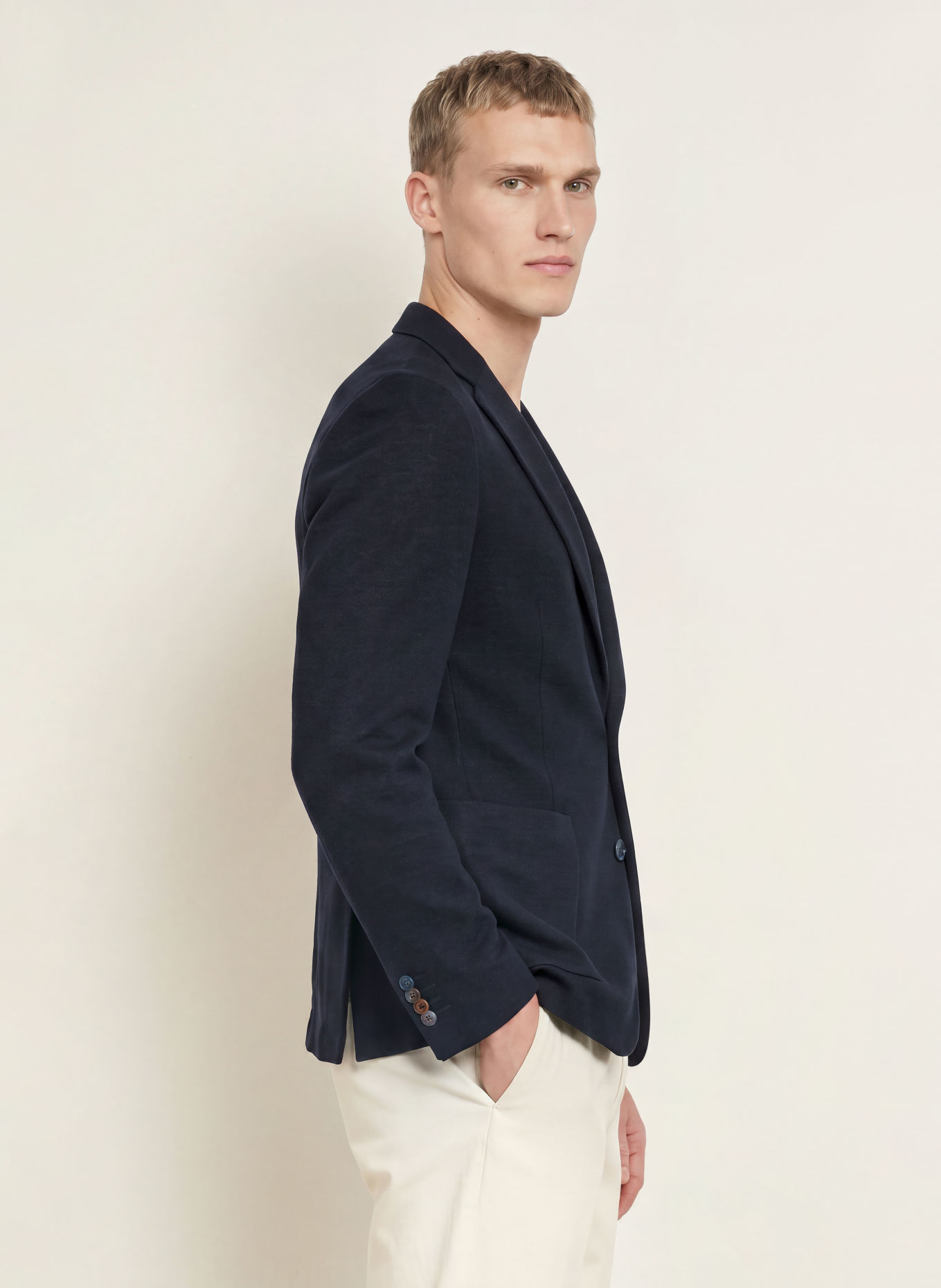 DIGEL Stricksakko EDWARD Modern Fit: DUNKELBLAU
