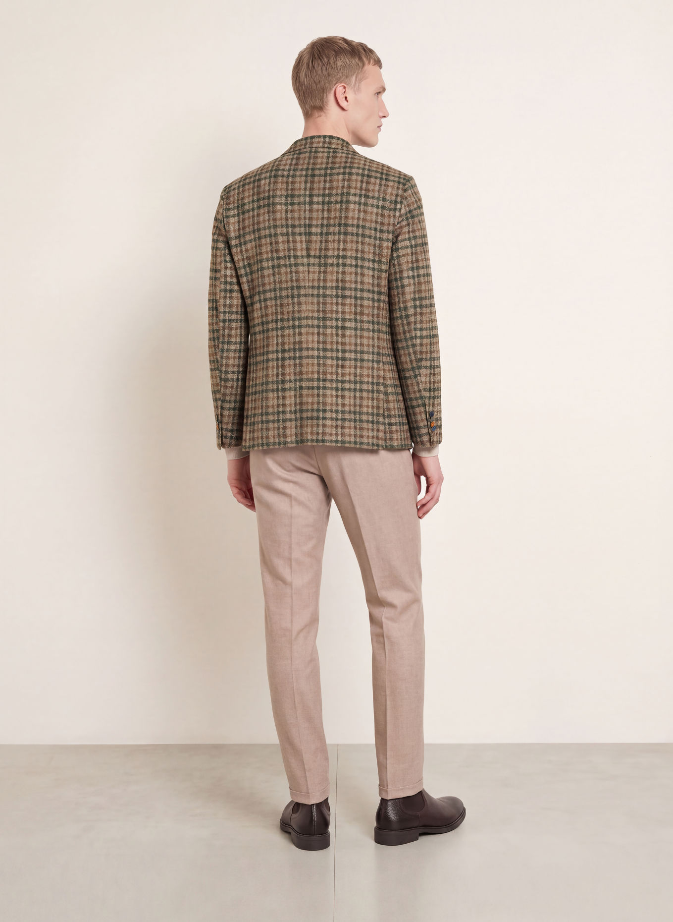 DIGEL Sakko EDWARD Modern Fit: DUNKELGRÜN / DUNKELBRAUN / BEIGE