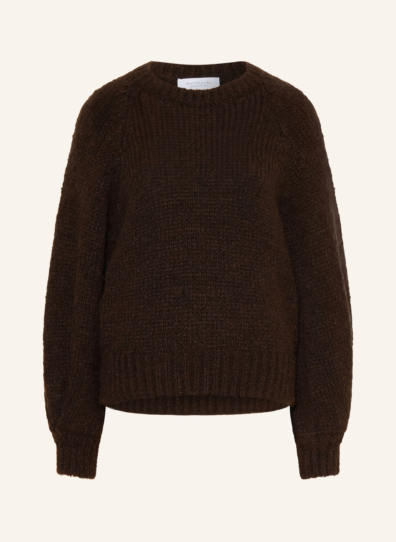 Rich & Royal Pullover mit Alpaka: DUNKELBRAUN