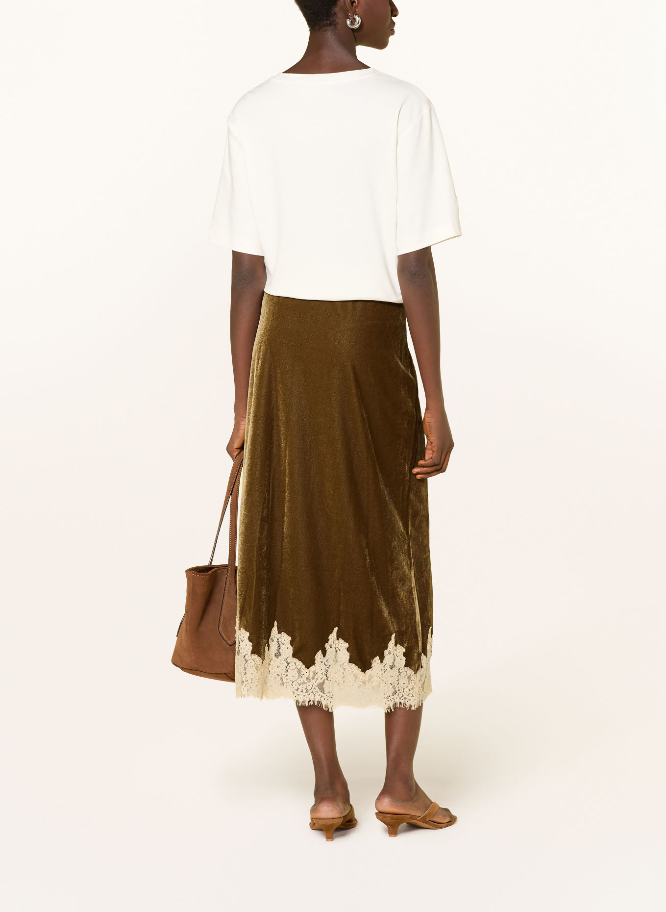 Rich & Royal Jupe Nicki: MARRON / BEIGE