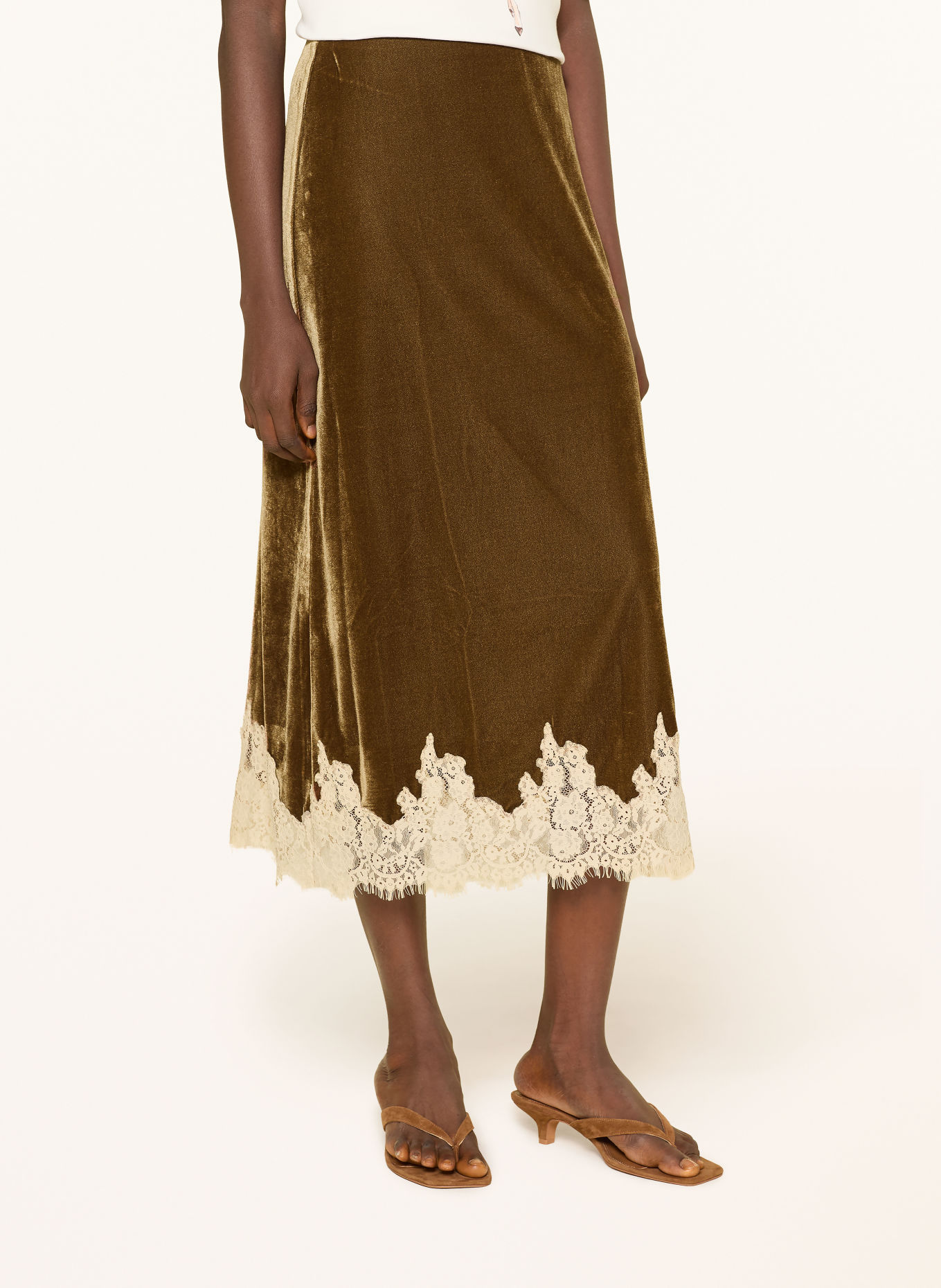 Rich & Royal Jupe Nicki: MARRON / BEIGE