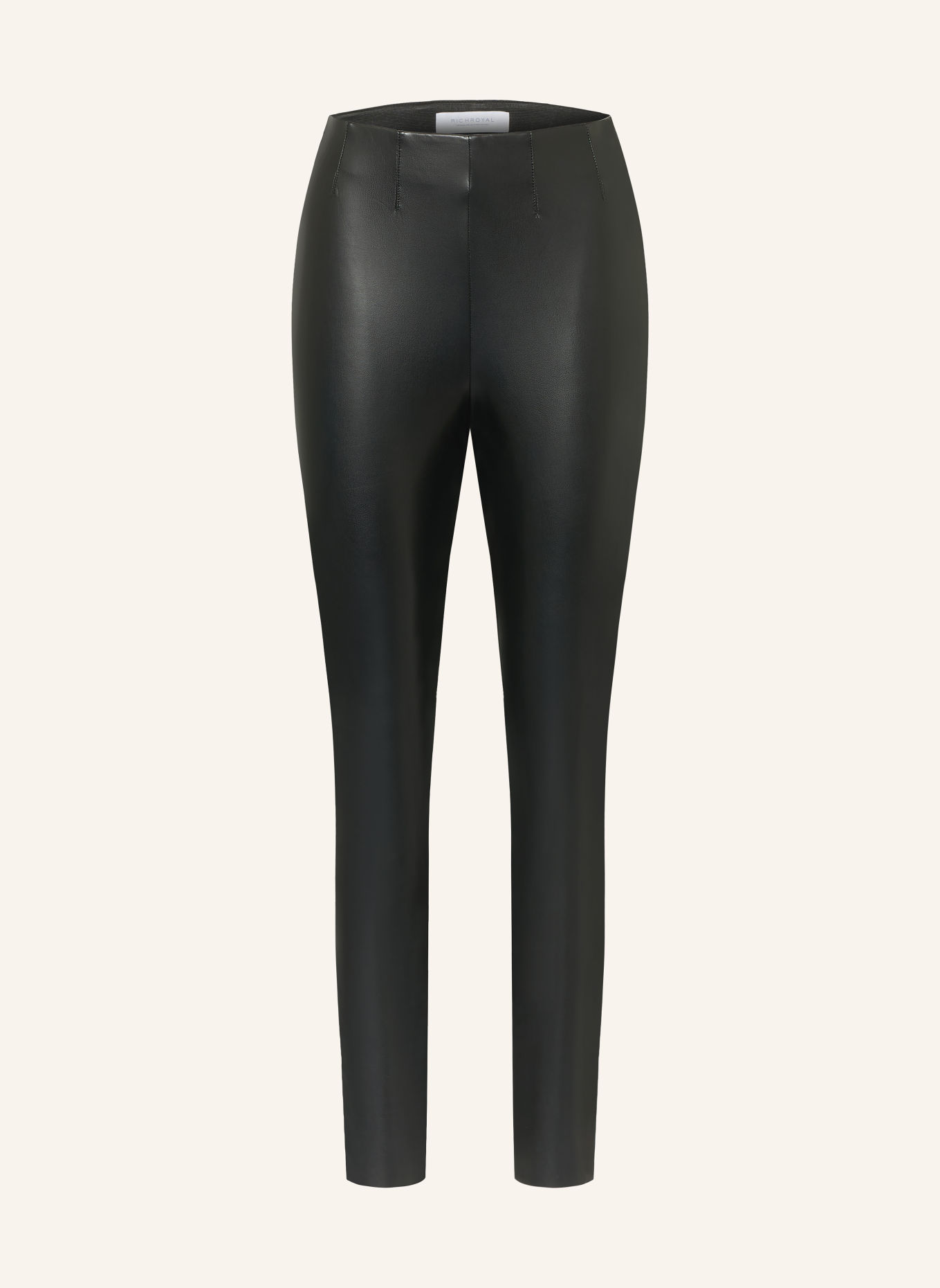 Rich & Royal Leggings in Lederoptik: SCHWARZ