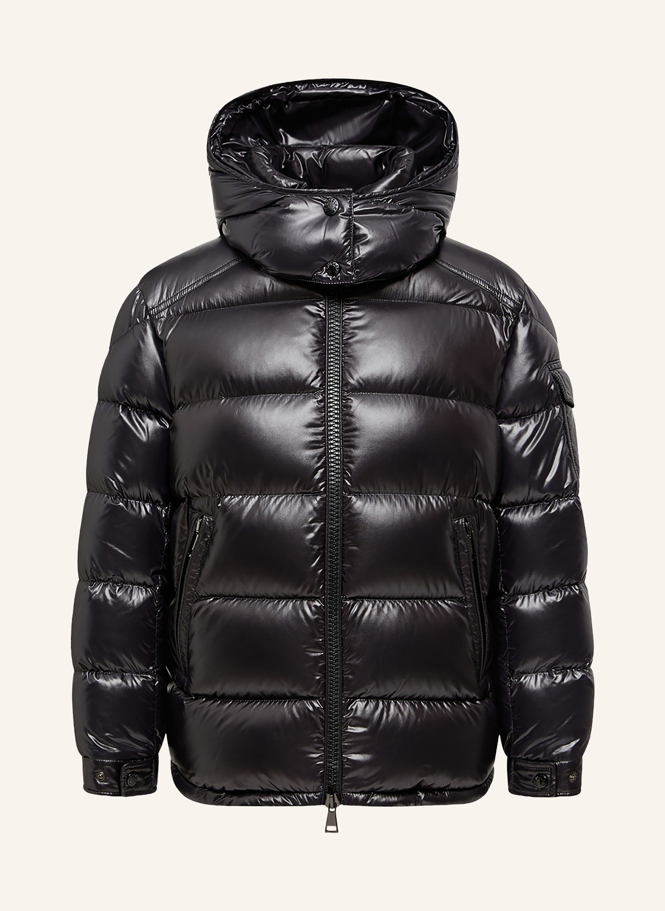 MONCLER Kurtka puchowa MAIRE z odpinanym kapturem: CZARNY