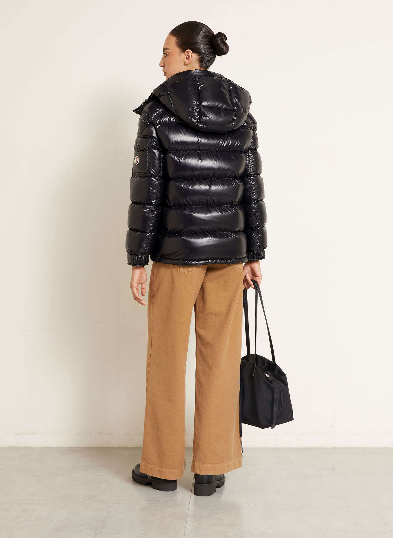 MONCLER Kurtka puchowa MAIRE z odpinanym kapturem: CZARNY