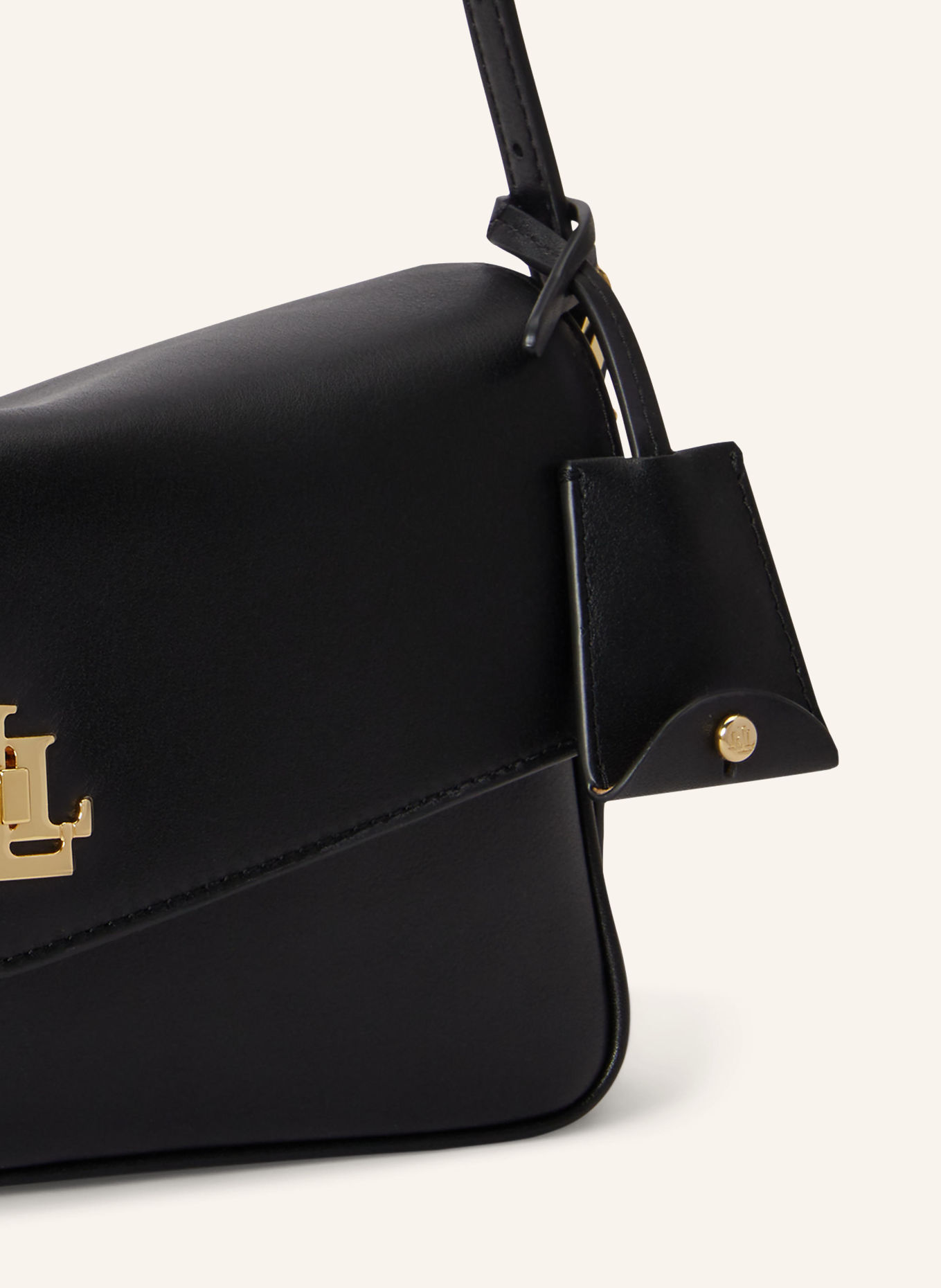 LAUREN RALPH LAUREN Umhängetasche: SCHWARZ / GOLD