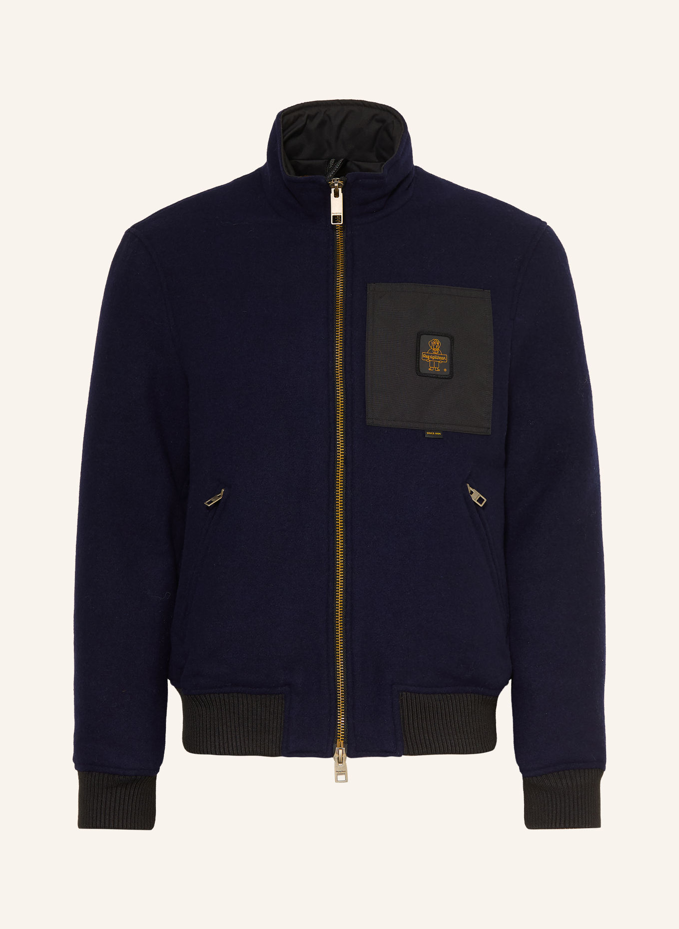 RefrigiWear Blouson SOLARIS: DUNKELBLAU / SCHWARZ