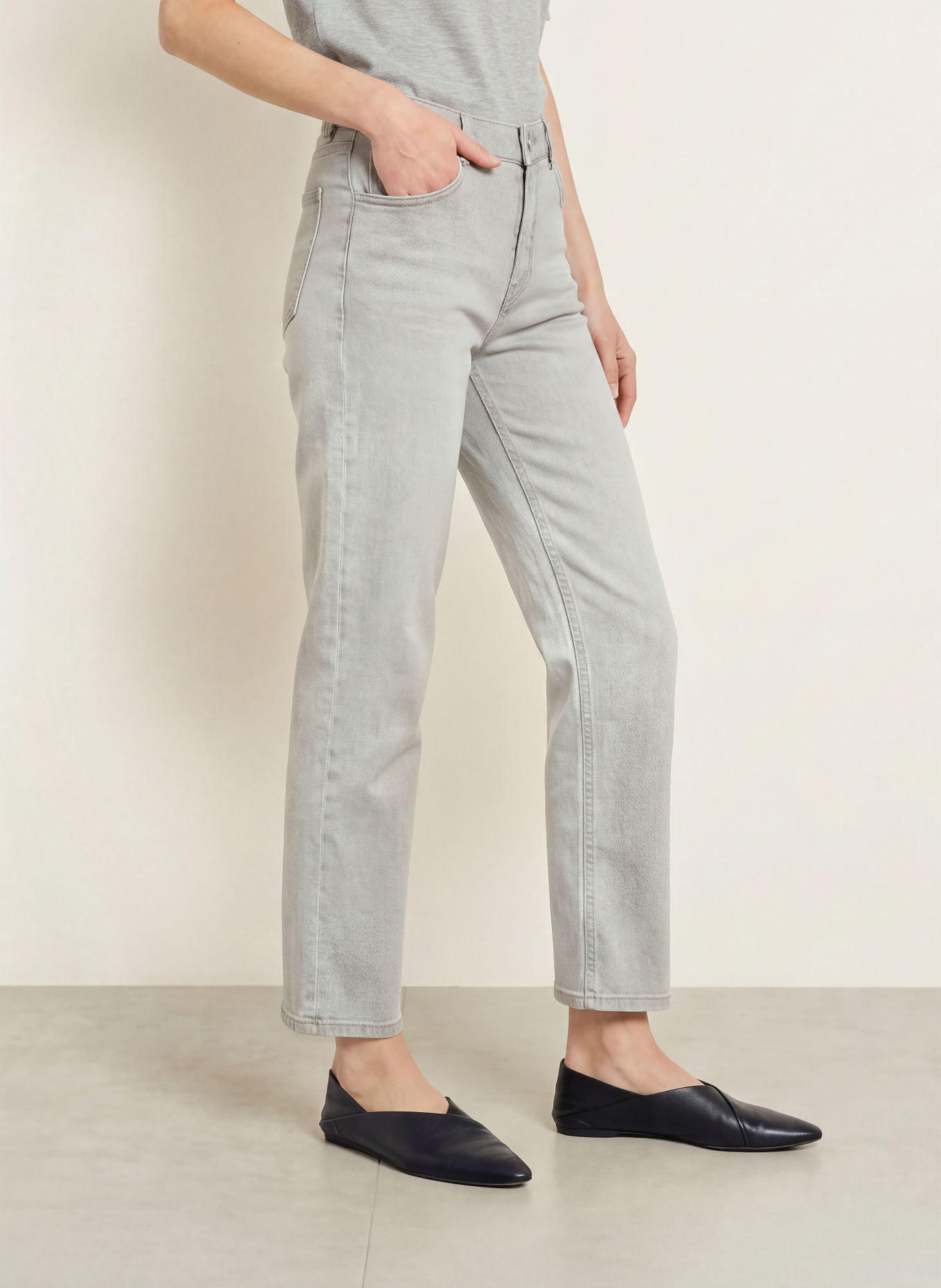 OPUS Straight jeans MINAH: 70398 bright grey