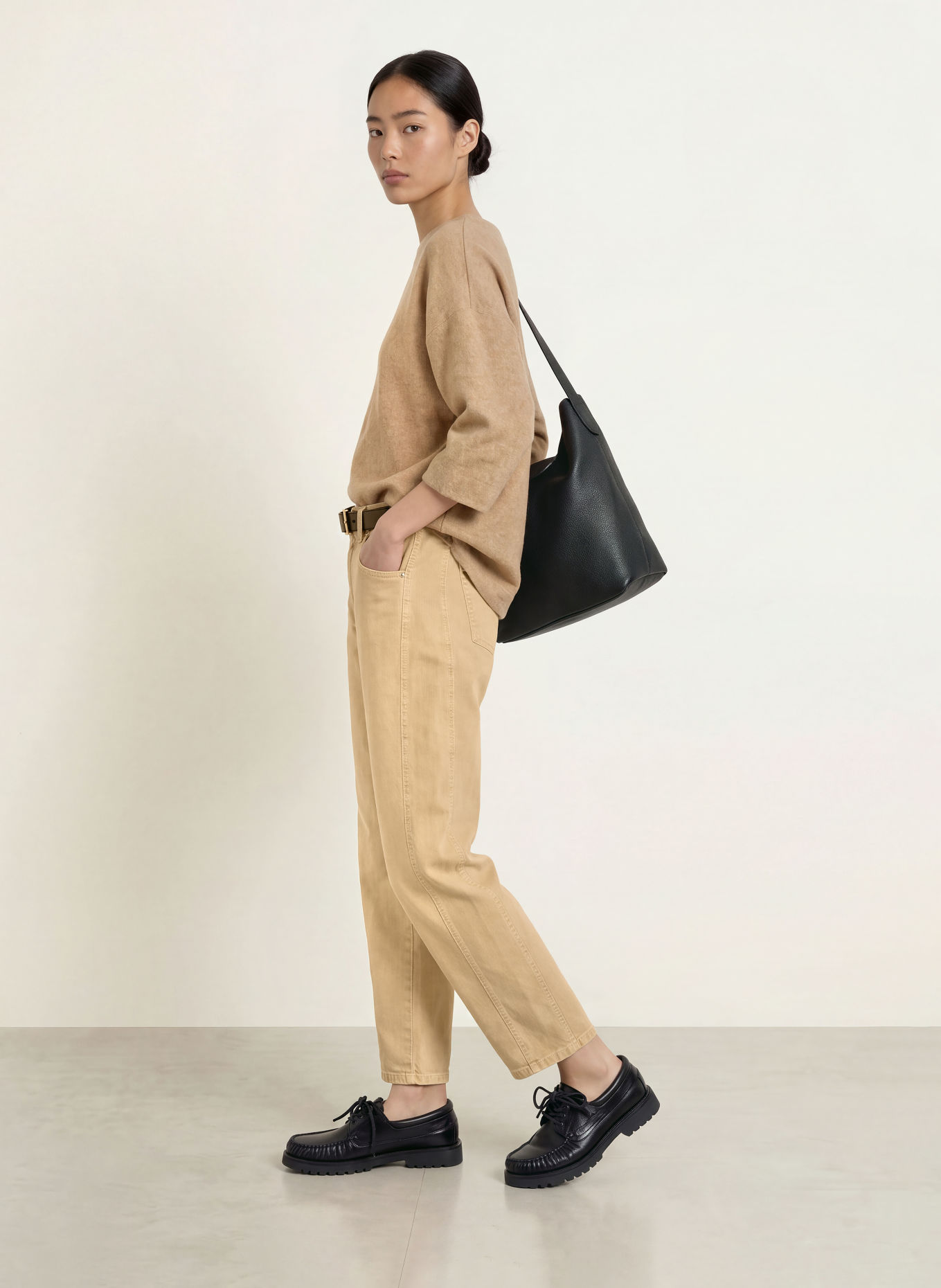 OPUS Barrel Jeans LISSIE: 20044 light mocca