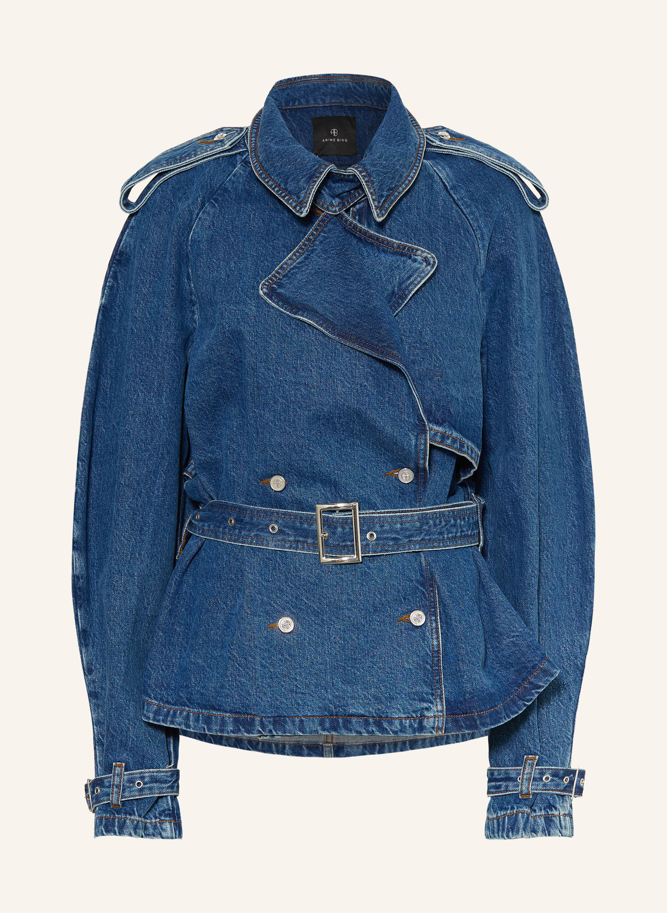 ANINE BING Jeansjacke PASCALE: CLEAN INDIGO WASHED BLUE
