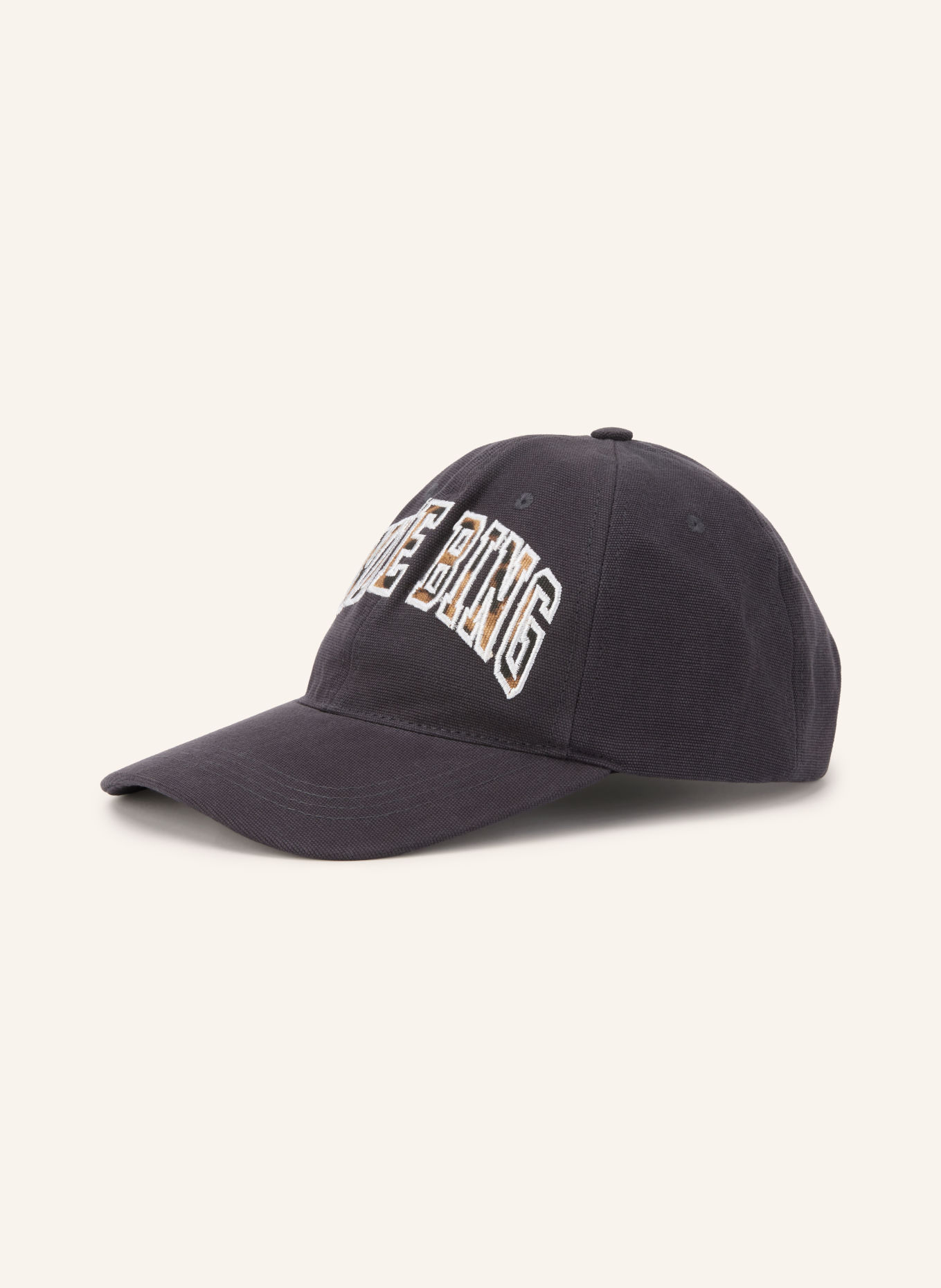 ANINE BING JEREMY Cap: DARK GRAY / BROWN / WHITE