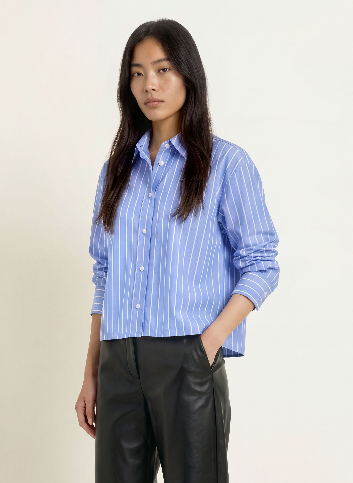 darling harbour Shirt blouse: 7006 blue stripes
